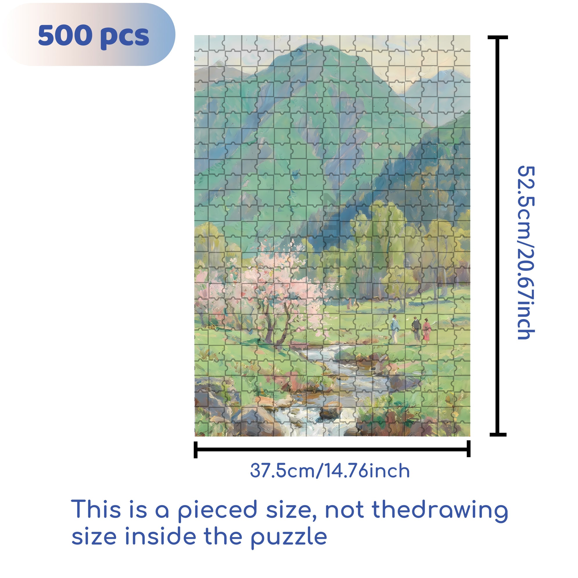 Outing 500pcs/1000pcs Jigsaw Puzzle, Scratch-Resistant, Interactive Family Game & Brain-Boosting DIY Decor, Perfect for Halloween, Christmas & New Year Gifts, Family Puzzle Game