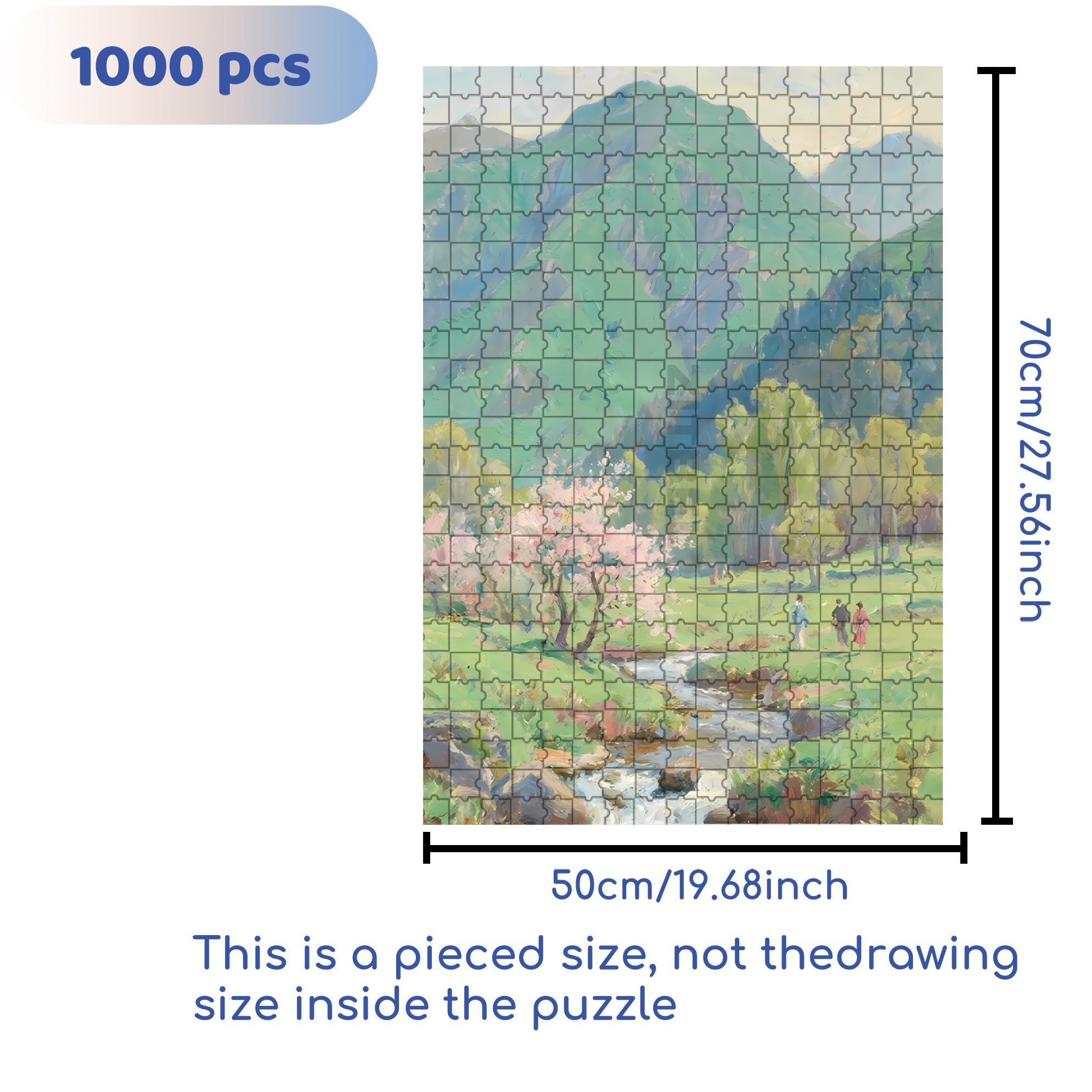 Outing 500pcs/1000pcs Jigsaw Puzzle, Scratch-Resistant, Interactive Family Game & Brain-Boosting DIY Decor, Perfect for Halloween, Christmas & New Year Gifts, Family Puzzle Game