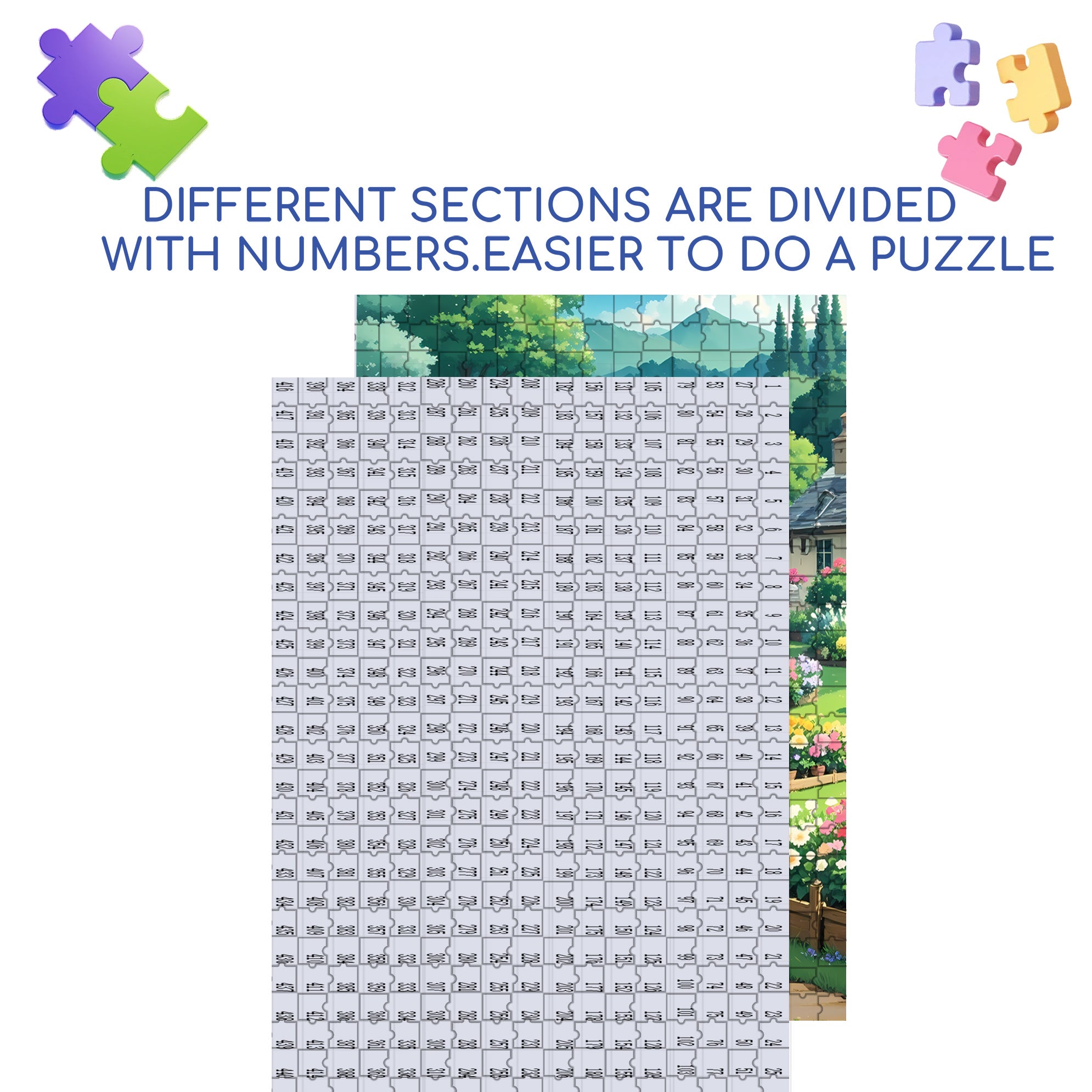 Quiet Little Village 500pcs/1000pcs Jigsaw Puzzle, Scratch-Resistant, Interactive Family Game & Brain-Boosting DIY Decor, Perfect for Halloween, Christmas & New Year Gifts, Family Puzzle Game