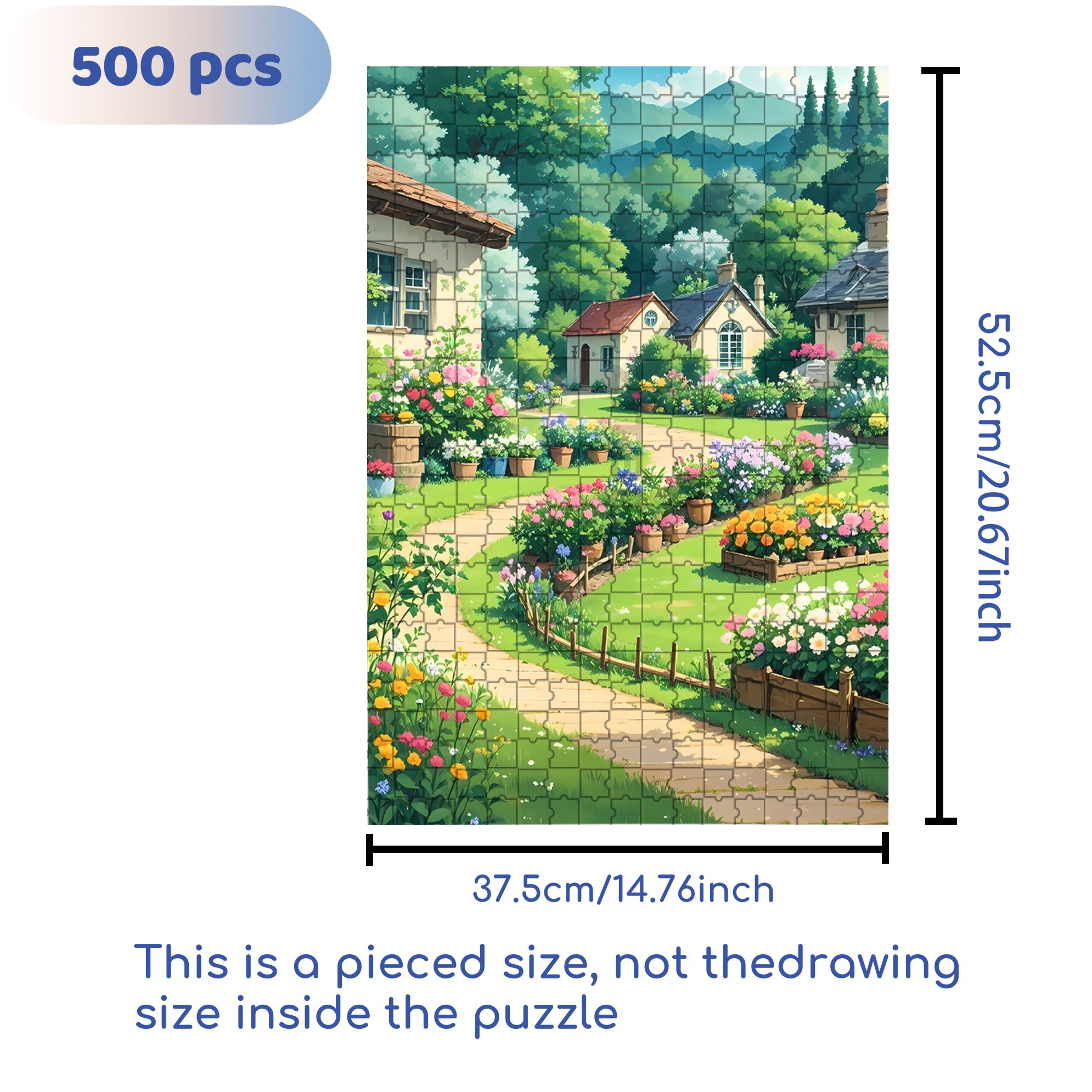 Quiet Little Village 500pcs/1000pcs Jigsaw Puzzle, Scratch-Resistant, Interactive Family Game & Brain-Boosting DIY Decor, Perfect for Halloween, Christmas & New Year Gifts, Family Puzzle Game