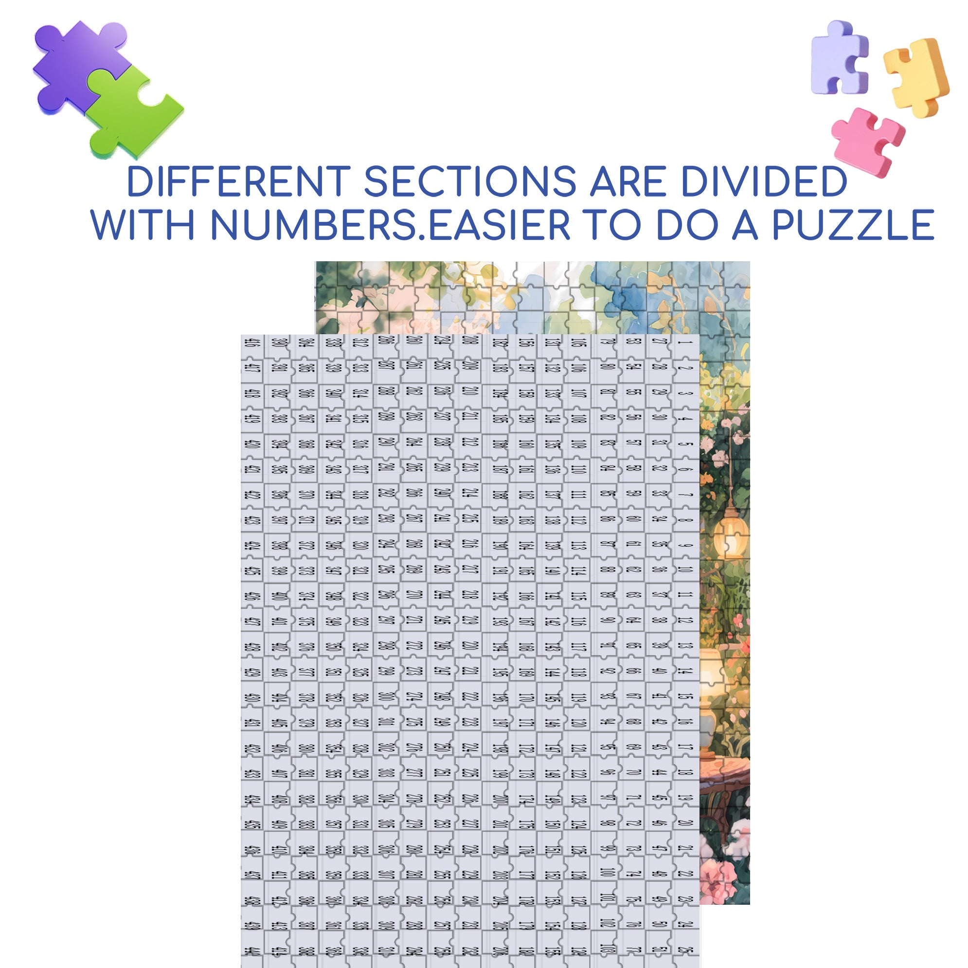 Romantic Spring 500pcs/1000pcs Jigsaw Puzzle, Scratch-Resistant, Interactive Family Game & Brain-Boosting DIY Decor, Perfect for Halloween, Christmas & New Year Gifts, Family Puzzle Game
