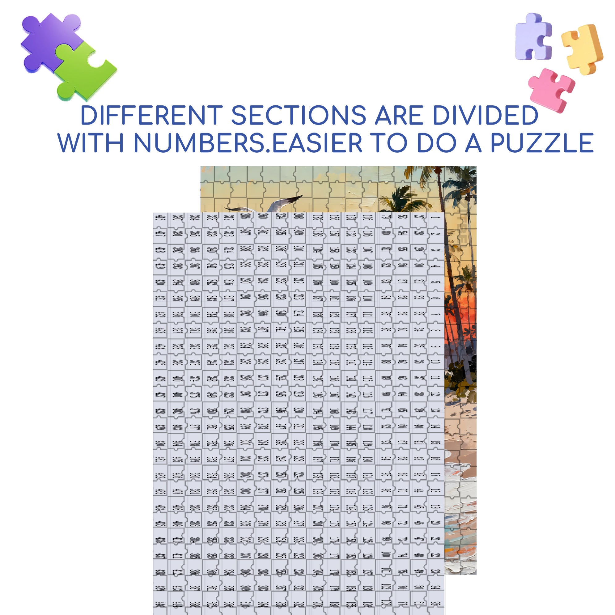 Seagull 500pcs/1000pcs Jigsaw Puzzle, Scratch-Resistant, Interactive Family Game & Brain-Boosting DIY Decor, Perfect for Halloween, Christmas & New Year Gifts, Family Puzzle Game