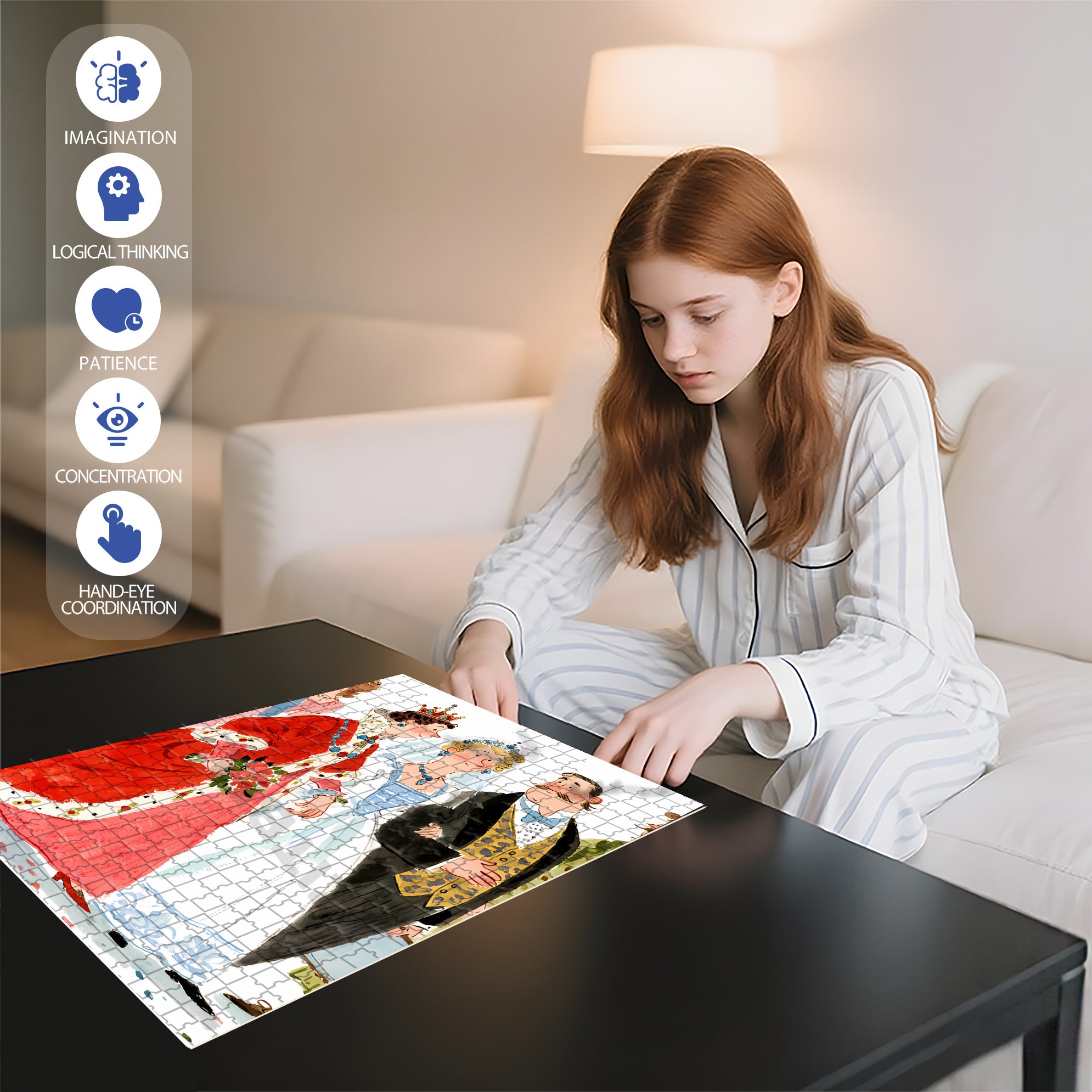 The Day Of Marriage 500pcs/1000pcs Jigsaw Puzzle, Scratch-Resistant, Interactive Family Game & Brain-Boosting DIY Decor, Perfect for Halloween, Christmas & New Year Gifts, Family Puzzle Game