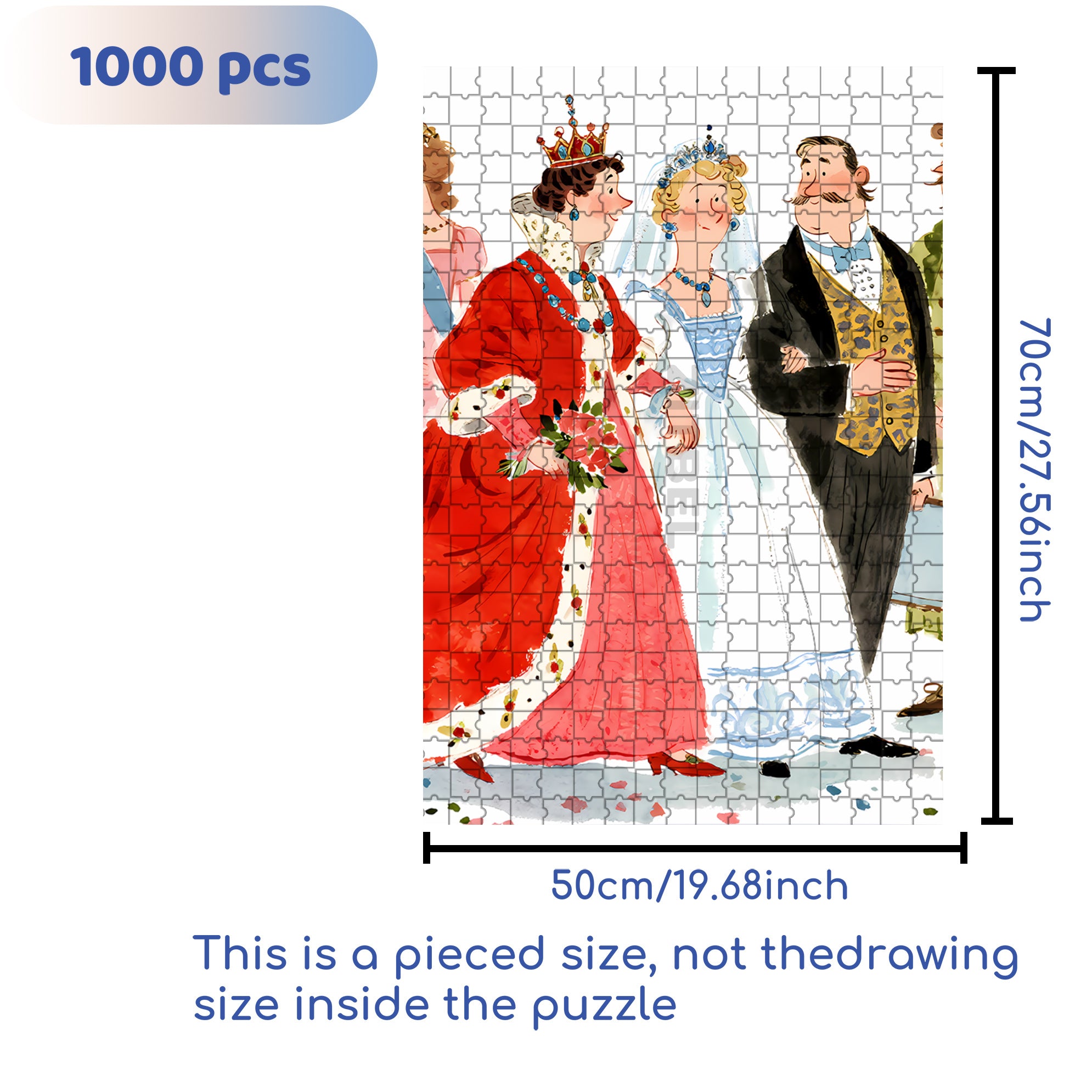 The Day Of Marriage 500pcs/1000pcs Jigsaw Puzzle, Scratch-Resistant, Interactive Family Game & Brain-Boosting DIY Decor, Perfect for Halloween, Christmas & New Year Gifts, Family Puzzle Game