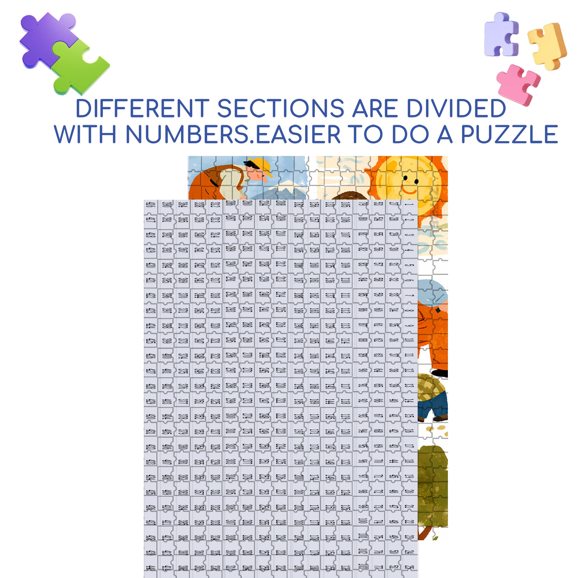 A Farmer's Day 500pcs/1000pcs Jigsaw Puzzle, Scratch-Resistant, Interactive Family Game & Brain-Boosting DIY Decor, Perfect for Halloween, Christmas & New Year Gifts, Family Puzzle Game