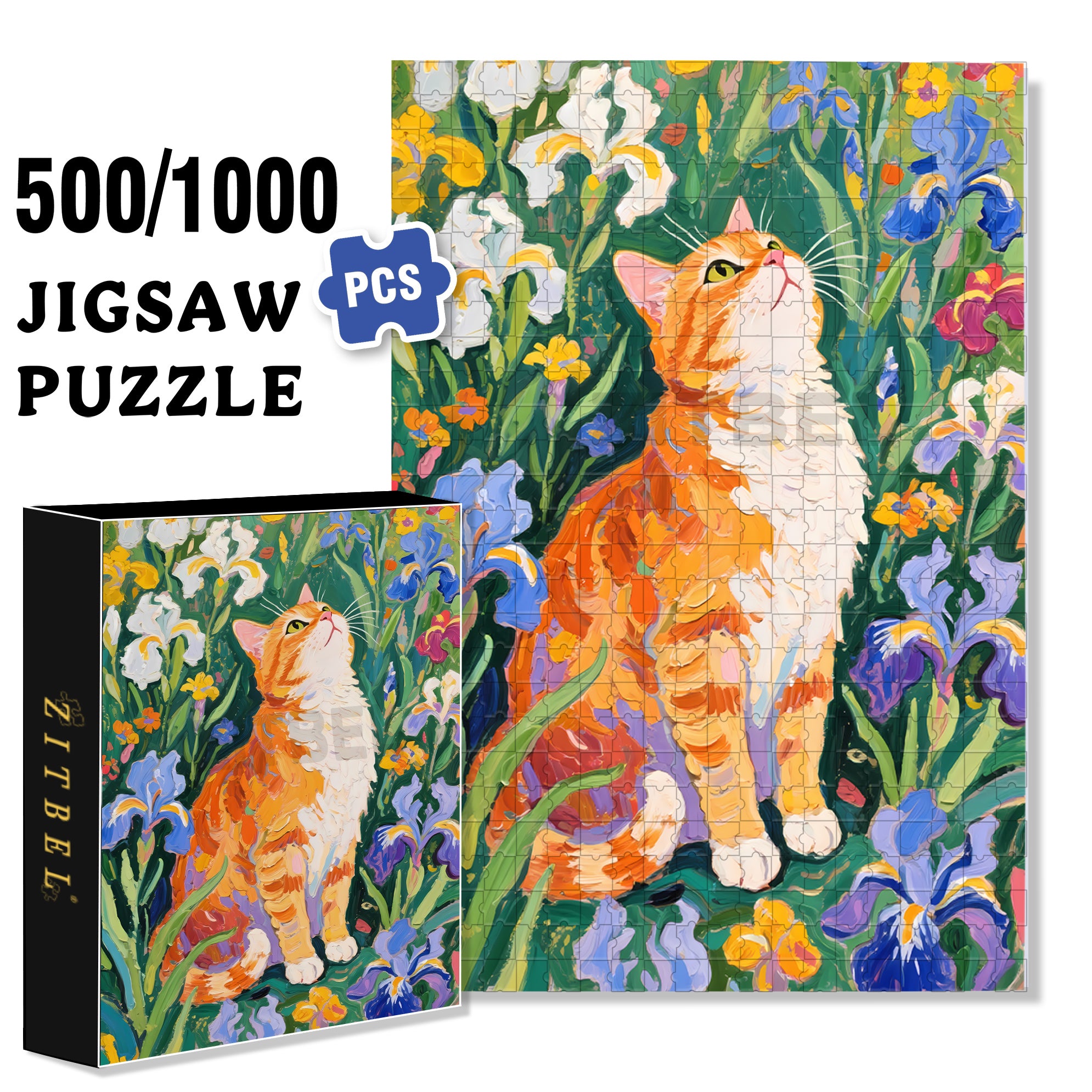 Aattract 500pcs/1000pcs Jigsaw Puzzle, Scratch-Resistant, Interactive Family Game & Brain-Boosting DIY Decor, Perfect for Halloween, Christmas & New Year Gifts, Family Puzzle Game