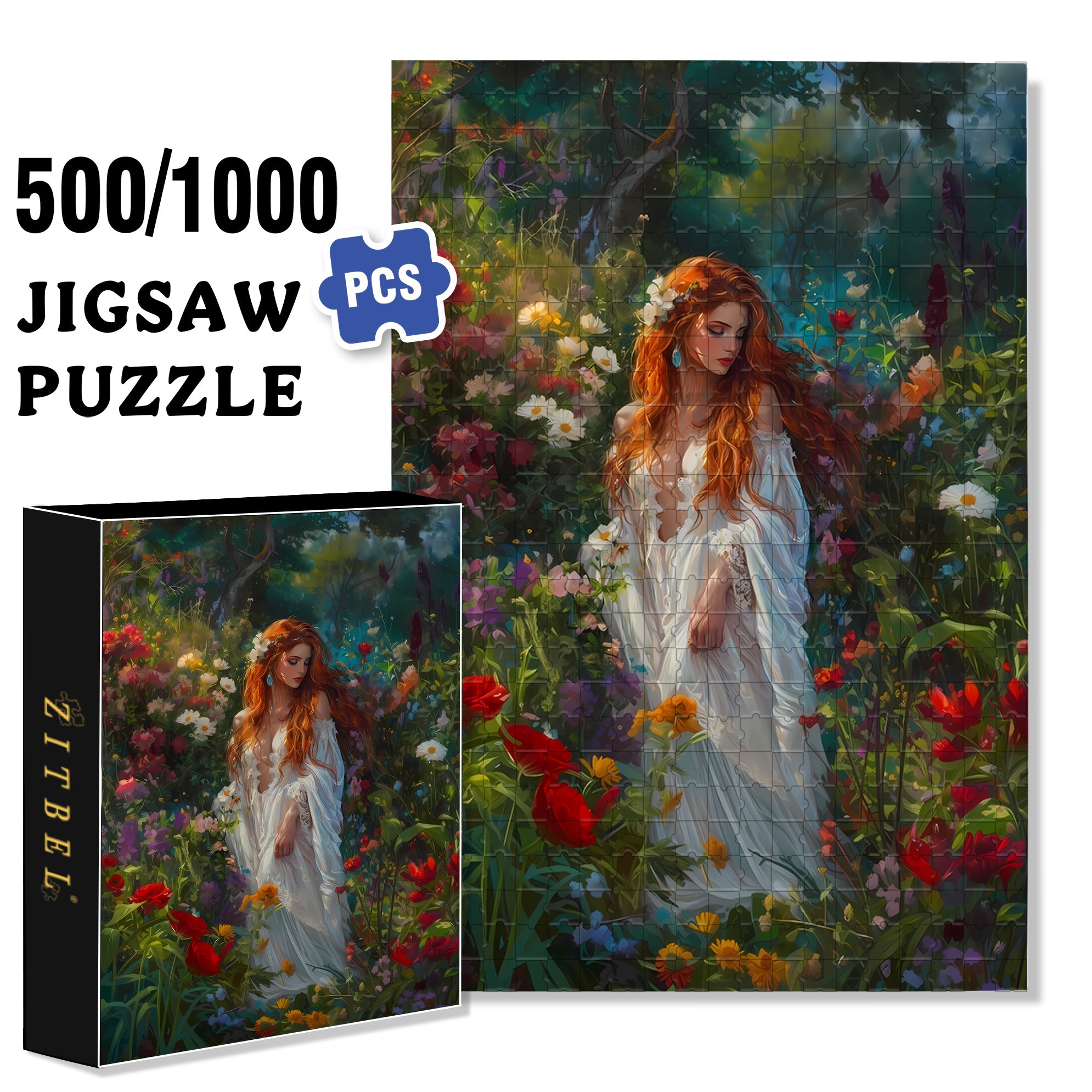Bathing In The Morning Light 500pcs/1000pcs Jigsaw Puzzle, Scratch-Resistant, Interactive Family Game & Brain-Boosting DIY Decor, Perfect for Halloween, Christmas & New Year Gifts, Family Puzzle Game