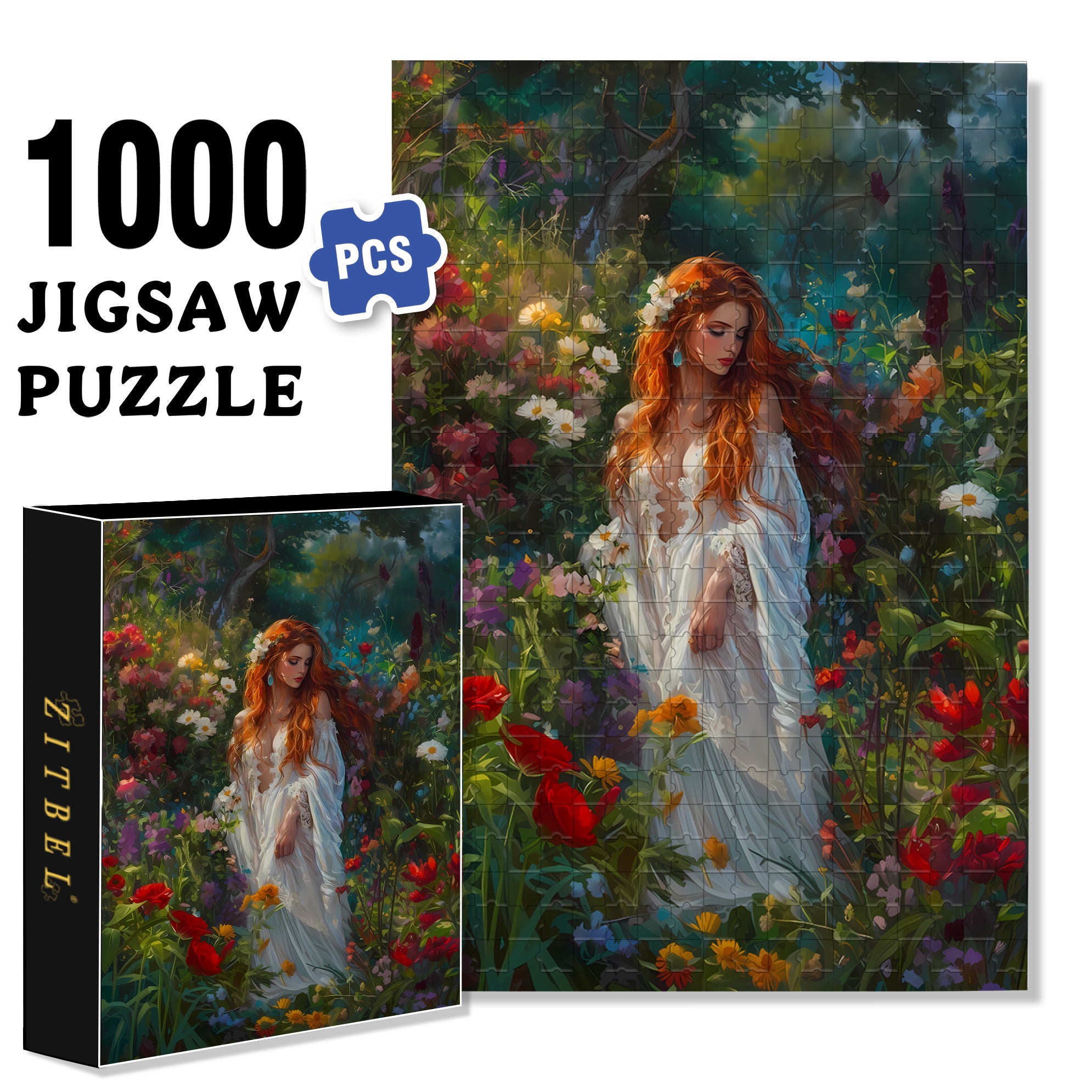 Bathing In The Morning Light 500pcs/1000pcs Jigsaw Puzzle, Scratch-Resistant, Interactive Family Game & Brain-Boosting DIY Decor, Perfect for Halloween, Christmas & New Year Gifts, Family Puzzle Game