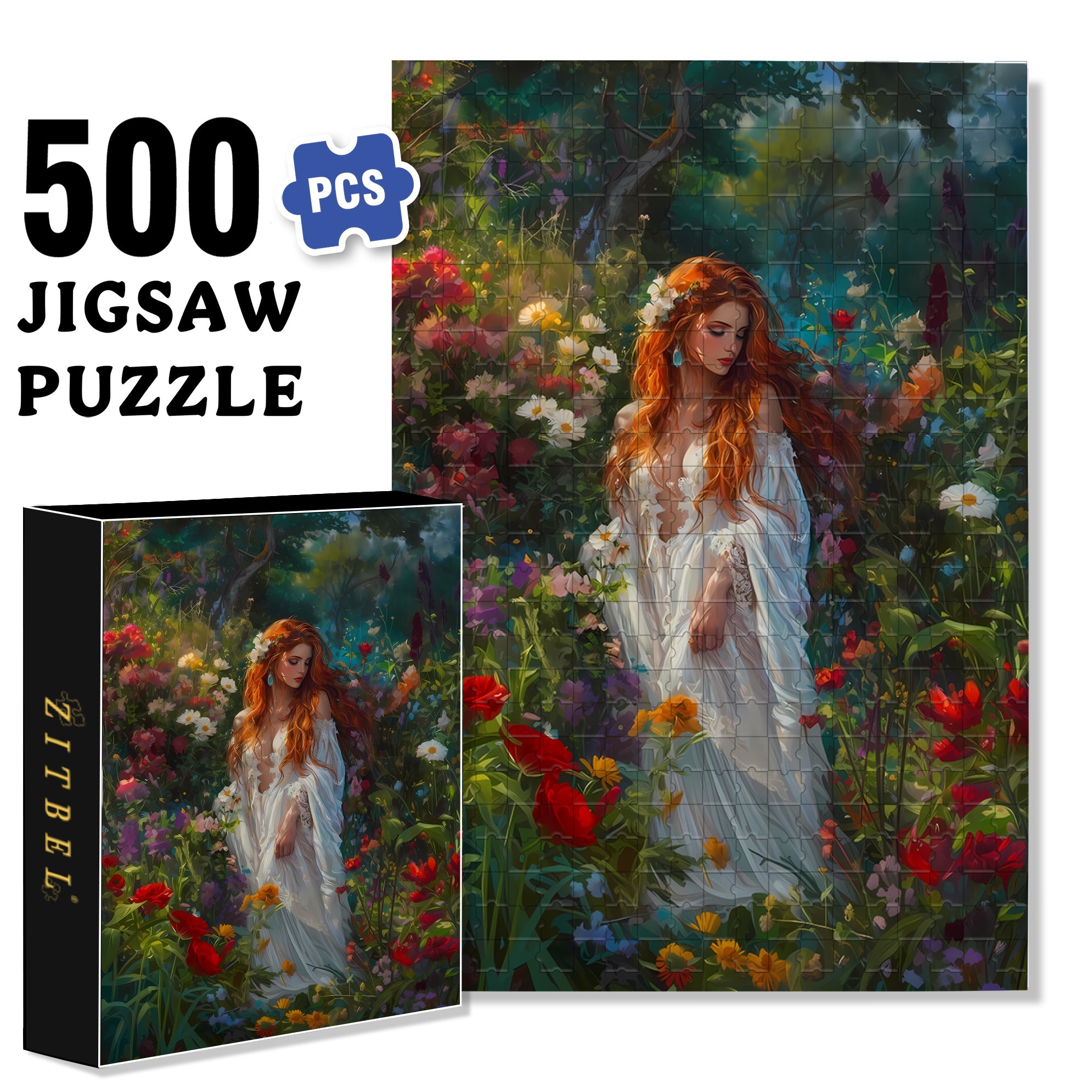 Bathing In The Morning Light 500pcs/1000pcs Jigsaw Puzzle, Scratch-Resistant, Interactive Family Game & Brain-Boosting DIY Decor, Perfect for Halloween, Christmas & New Year Gifts, Family Puzzle Game