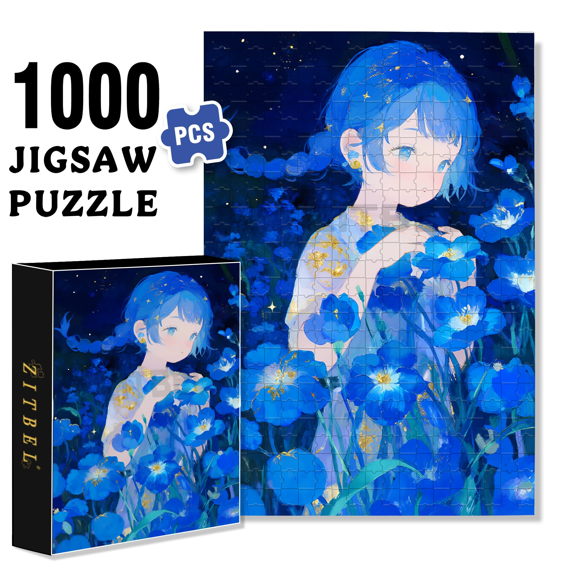 Being Alone 500pcs/1000pcs Jigsaw Puzzle, Scratch-Resistant, Interactive Family Game & Brain-Boosting DIY Decor, Perfect for Halloween, Christmas & New Year Gifts, Family Puzzle Game