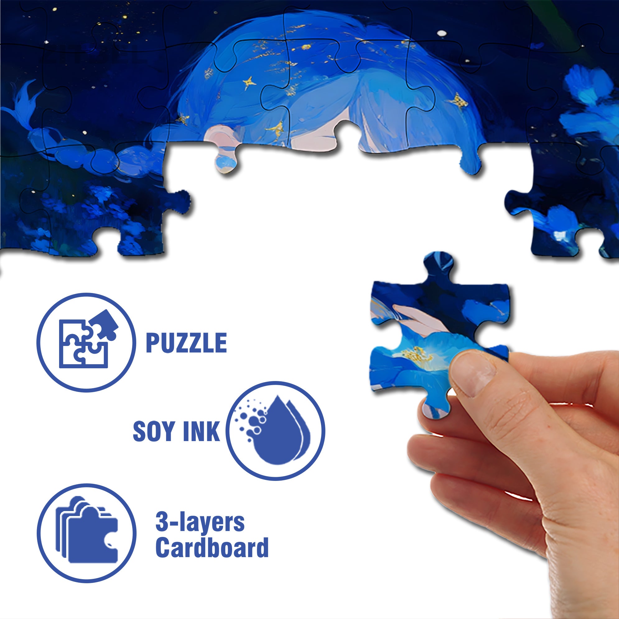 Being Alone 500pcs/1000pcs Jigsaw Puzzle, Scratch-Resistant, Interactive Family Game & Brain-Boosting DIY Decor, Perfect for Halloween, Christmas & New Year Gifts, Family Puzzle Game