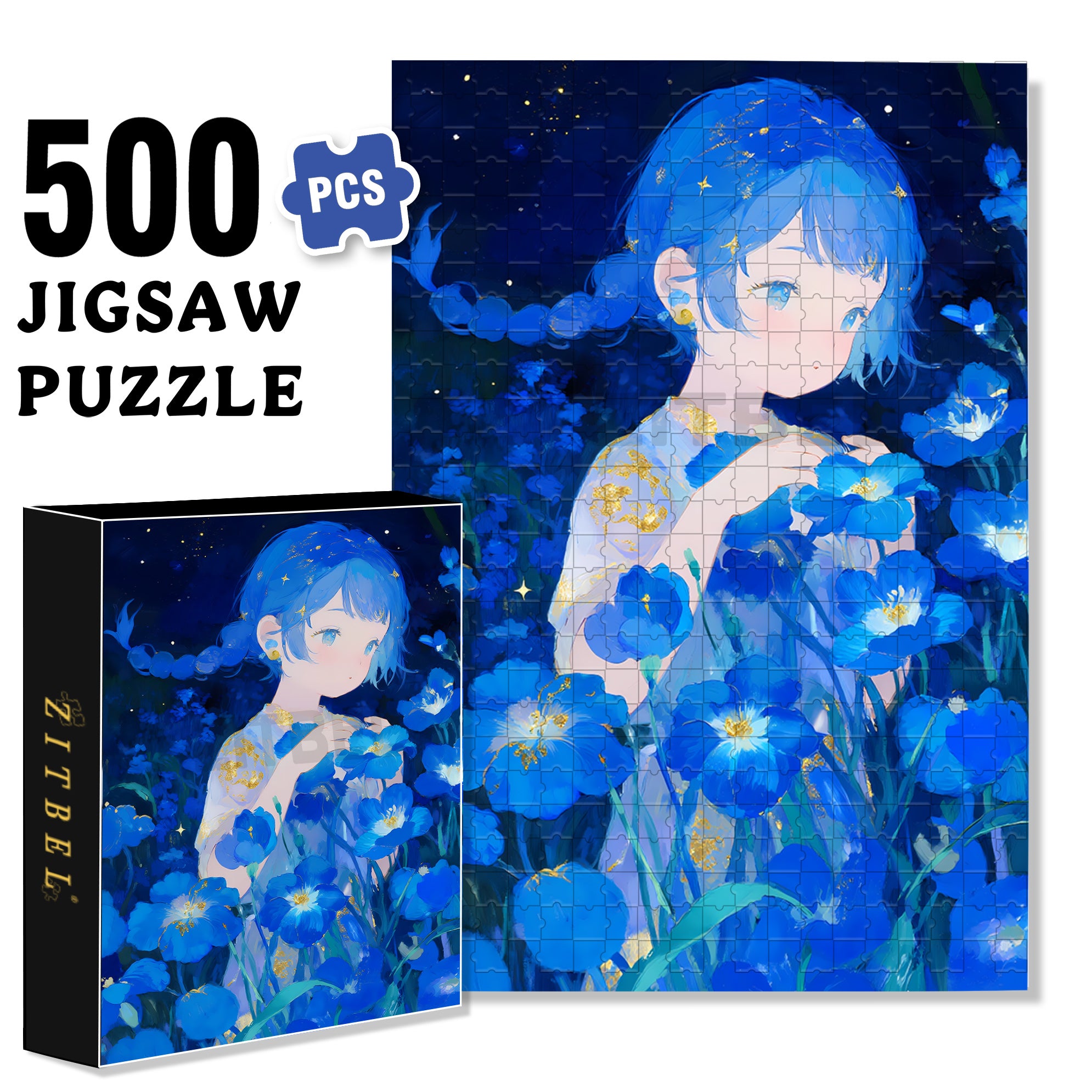 Being Alone 500pcs/1000pcs Jigsaw Puzzle, Scratch-Resistant, Interactive Family Game & Brain-Boosting DIY Decor, Perfect for Halloween, Christmas & New Year Gifts, Family Puzzle Game