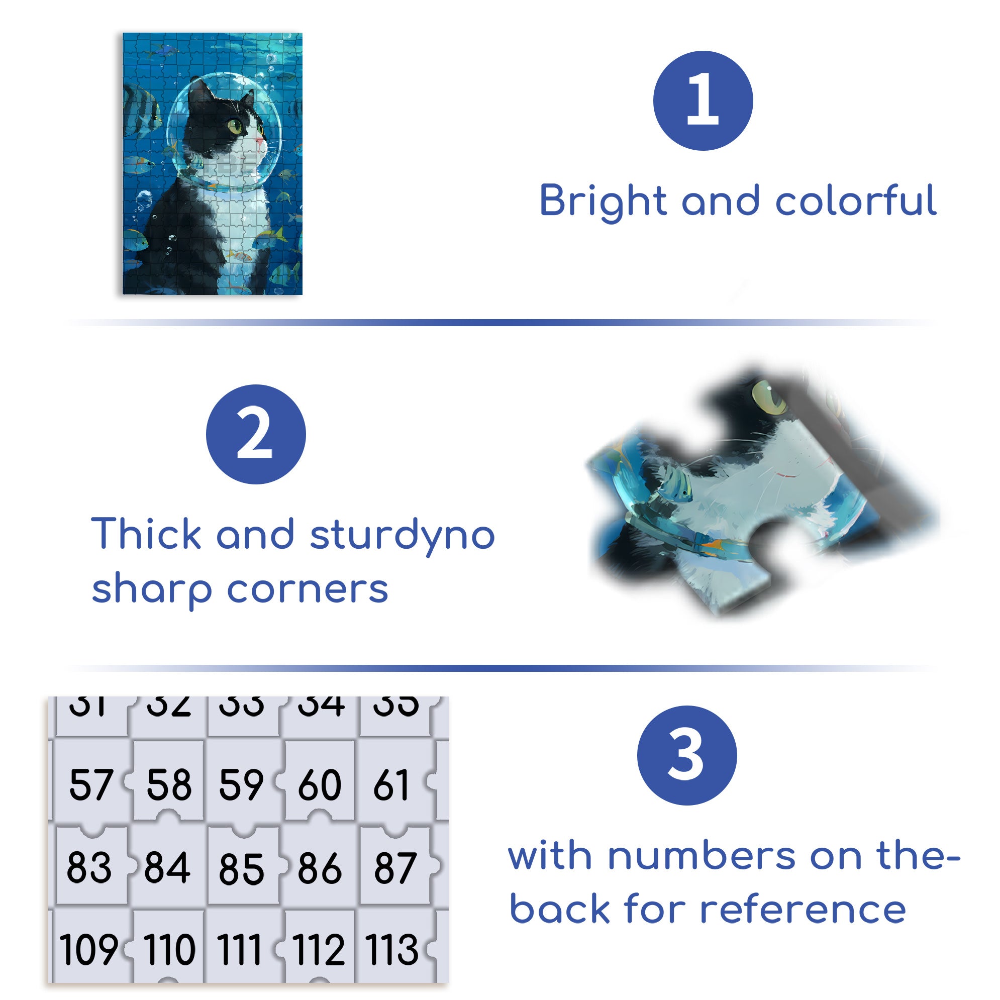 Cat Rhapsody 500pcs/1000pcs Jigsaw Puzzle, Scratch-Resistant, Interactive Family Game & Brain-Boosting DIY Decor, Perfect for Halloween, Christmas & New Year Gifts, Family Puzzle Game