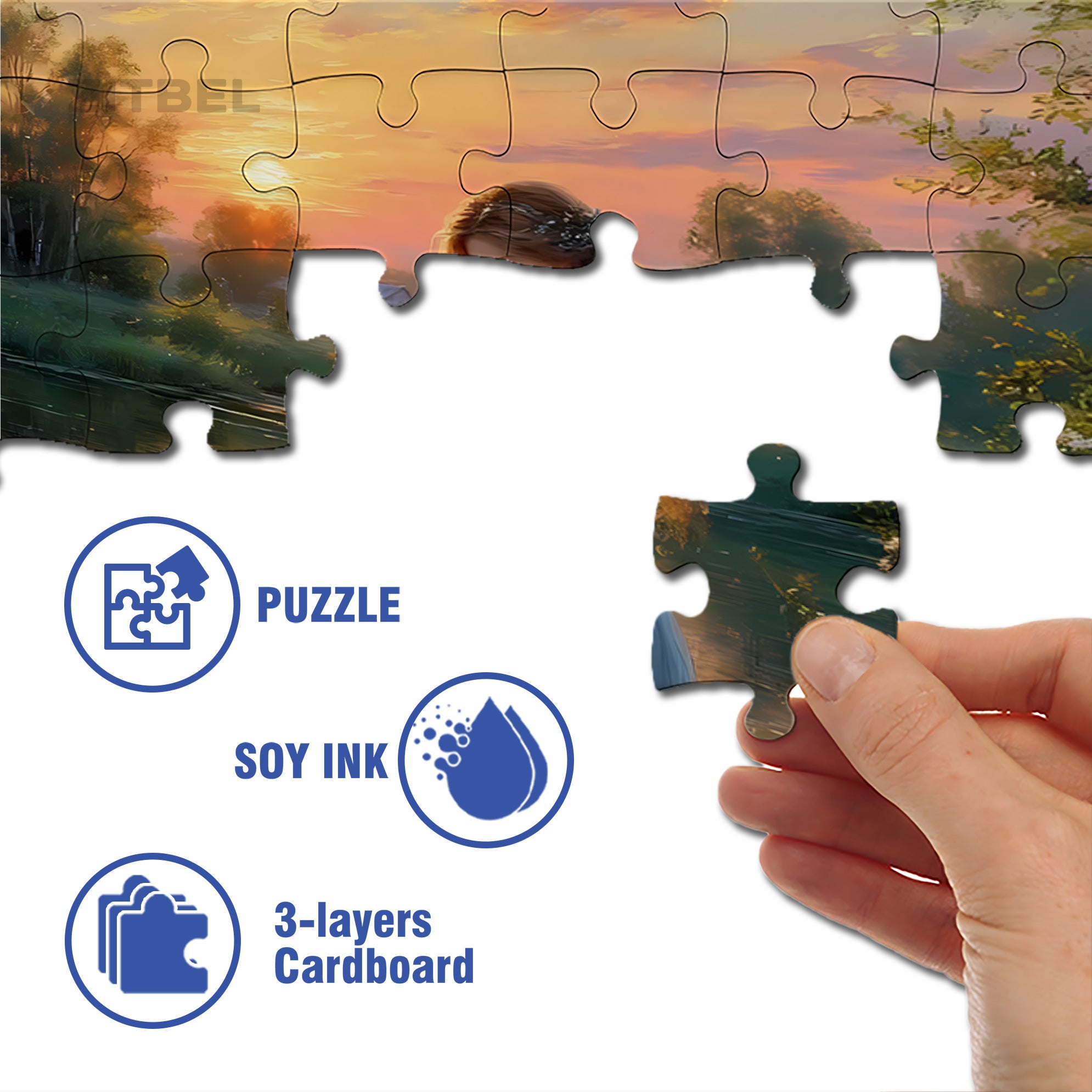 Early Morning 500pcs/1000pcs Jigsaw Puzzle, Scratch-Resistant, Interactive Family Game & Brain-Boosting DIY Decor, Perfect for Halloween, Christmas & New Year Gifts, Family Puzzle Game
