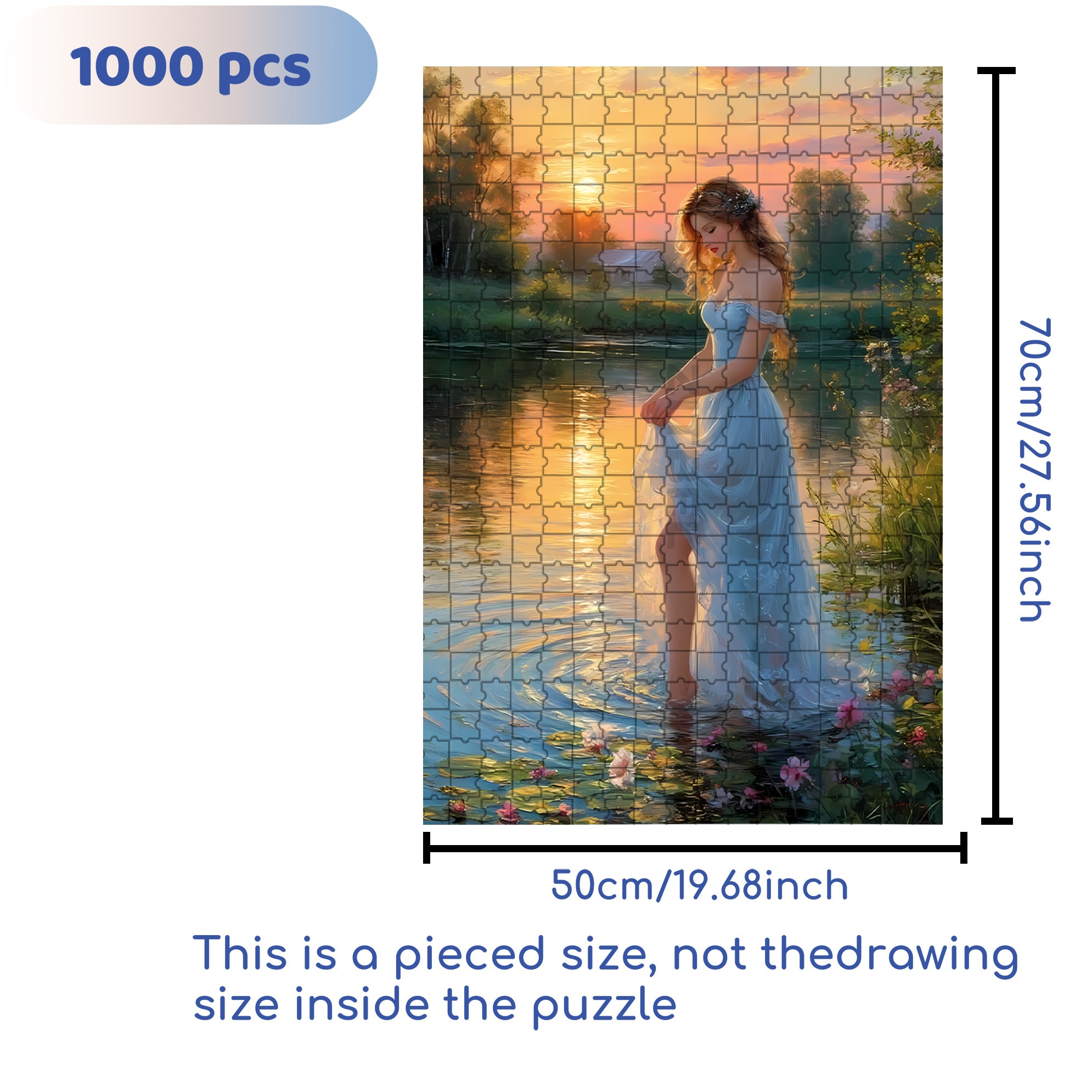 Early Morning 500pcs/1000pcs Jigsaw Puzzle, Scratch-Resistant, Interactive Family Game & Brain-Boosting DIY Decor, Perfect for Halloween, Christmas & New Year Gifts, Family Puzzle Game