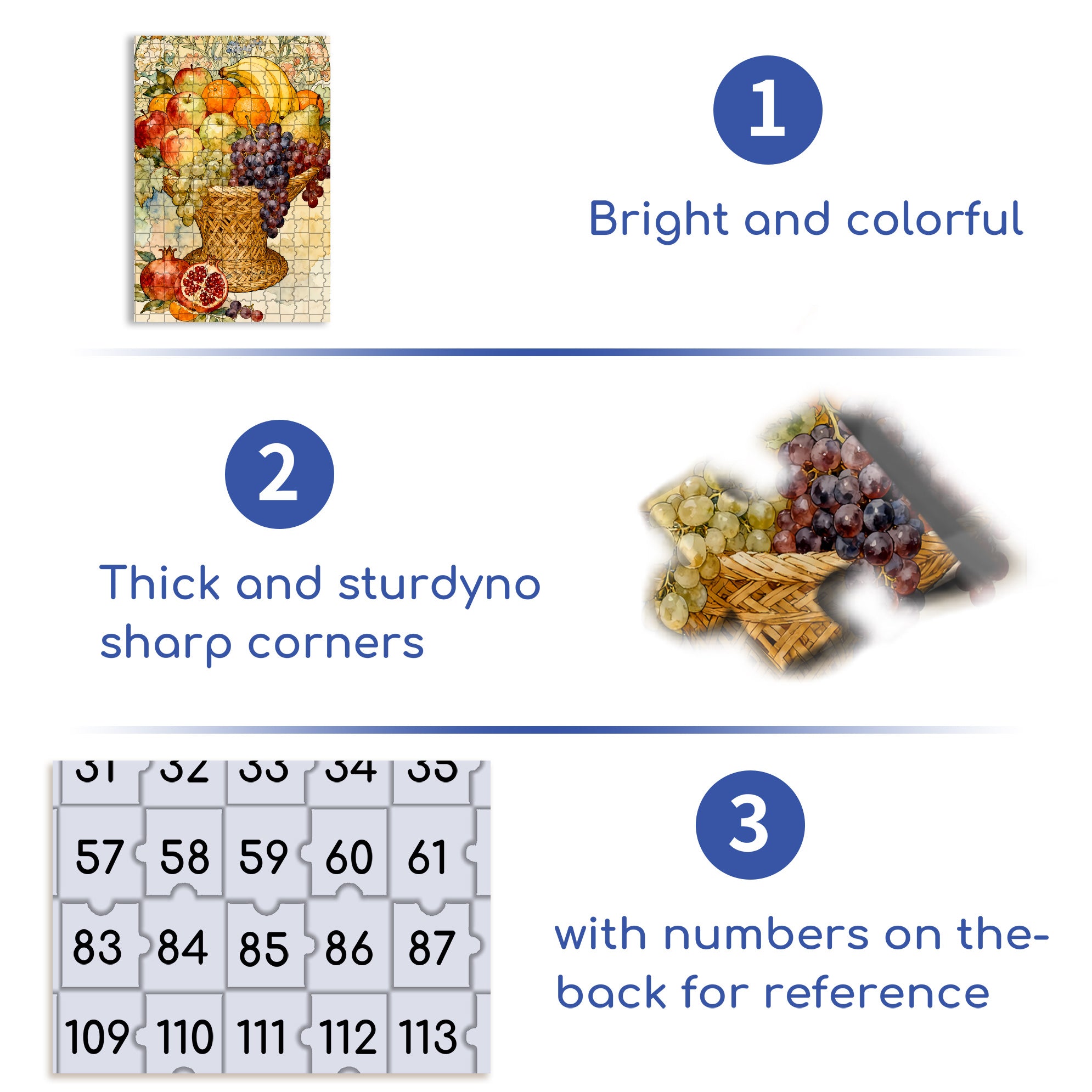 Fruit Feast 500pcs/1000pcs Jigsaw Puzzle, Scratch-Resistant, Interactive Family Game & Brain-Boosting DIY Decor, Perfect for Halloween, Christmas & New Year Gifts, Family Puzzle Game
