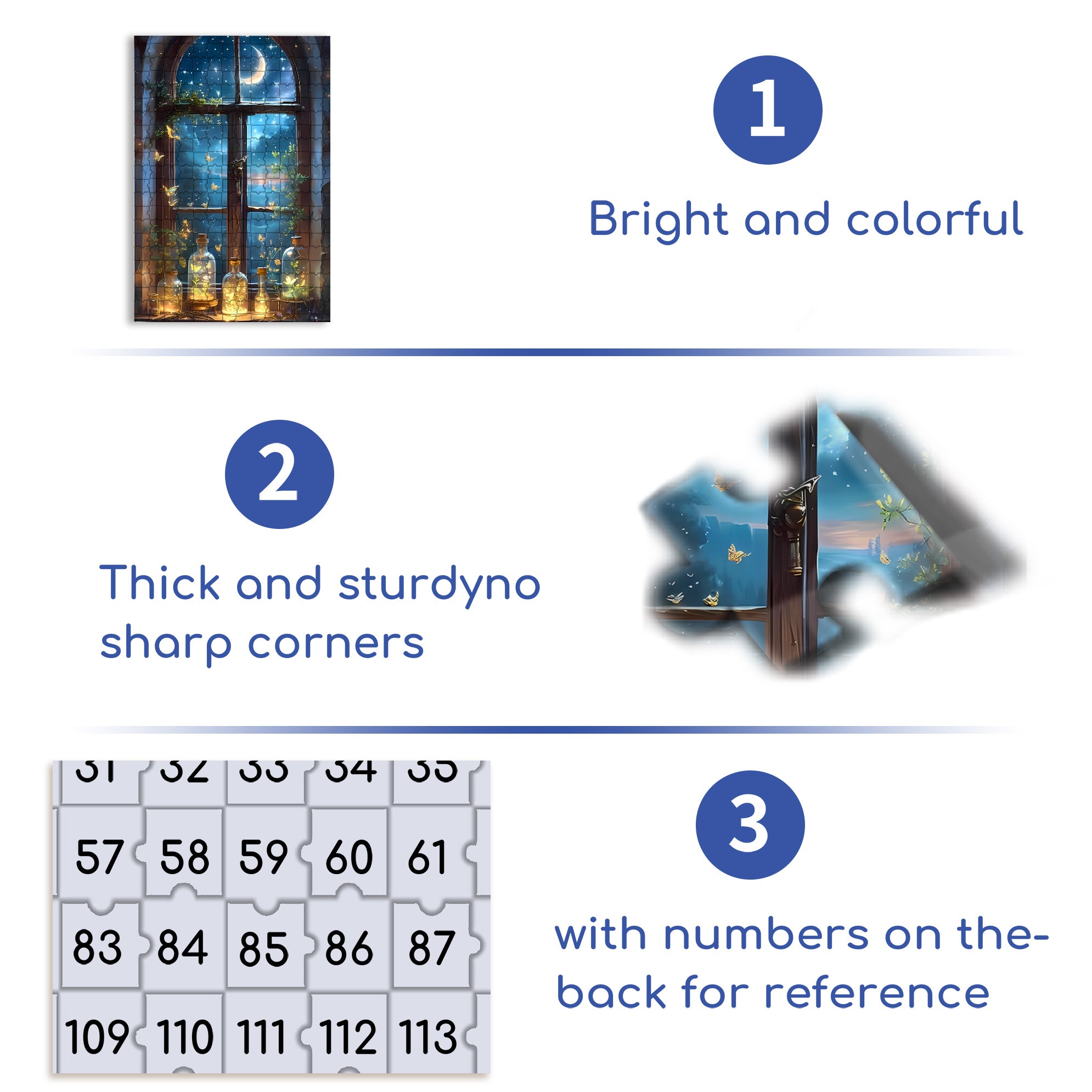 Glowing Butterfly 500pcs/1000pcs Jigsaw Puzzle, Scratch-Resistant, Interactive Family Game & Brain-Boosting DIY Decor, Perfect for Halloween, Christmas & New Year Gifts, Family Puzzle Game
