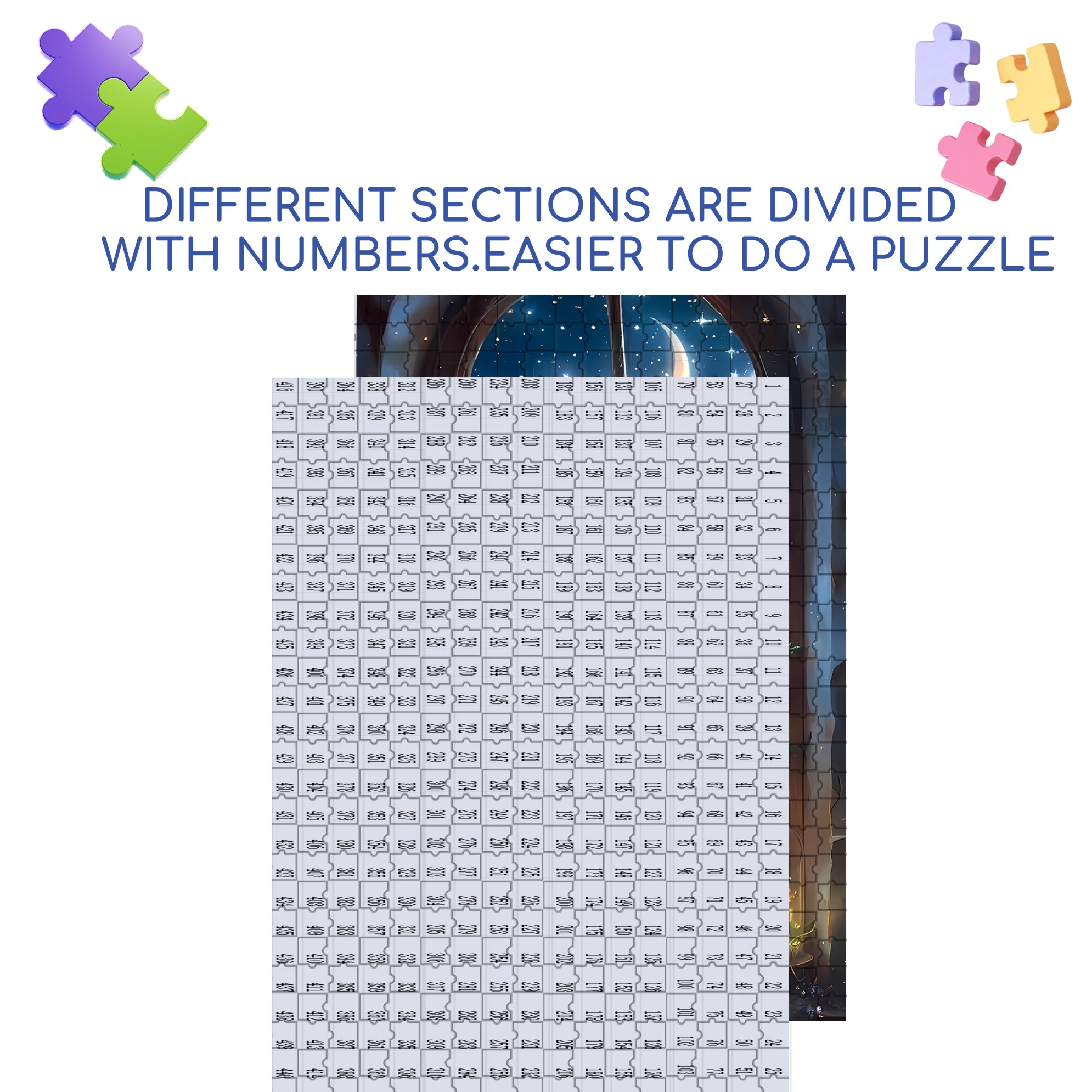 Glowing Butterfly 500pcs/1000pcs Jigsaw Puzzle, Scratch-Resistant, Interactive Family Game & Brain-Boosting DIY Decor, Perfect for Halloween, Christmas & New Year Gifts, Family Puzzle Game