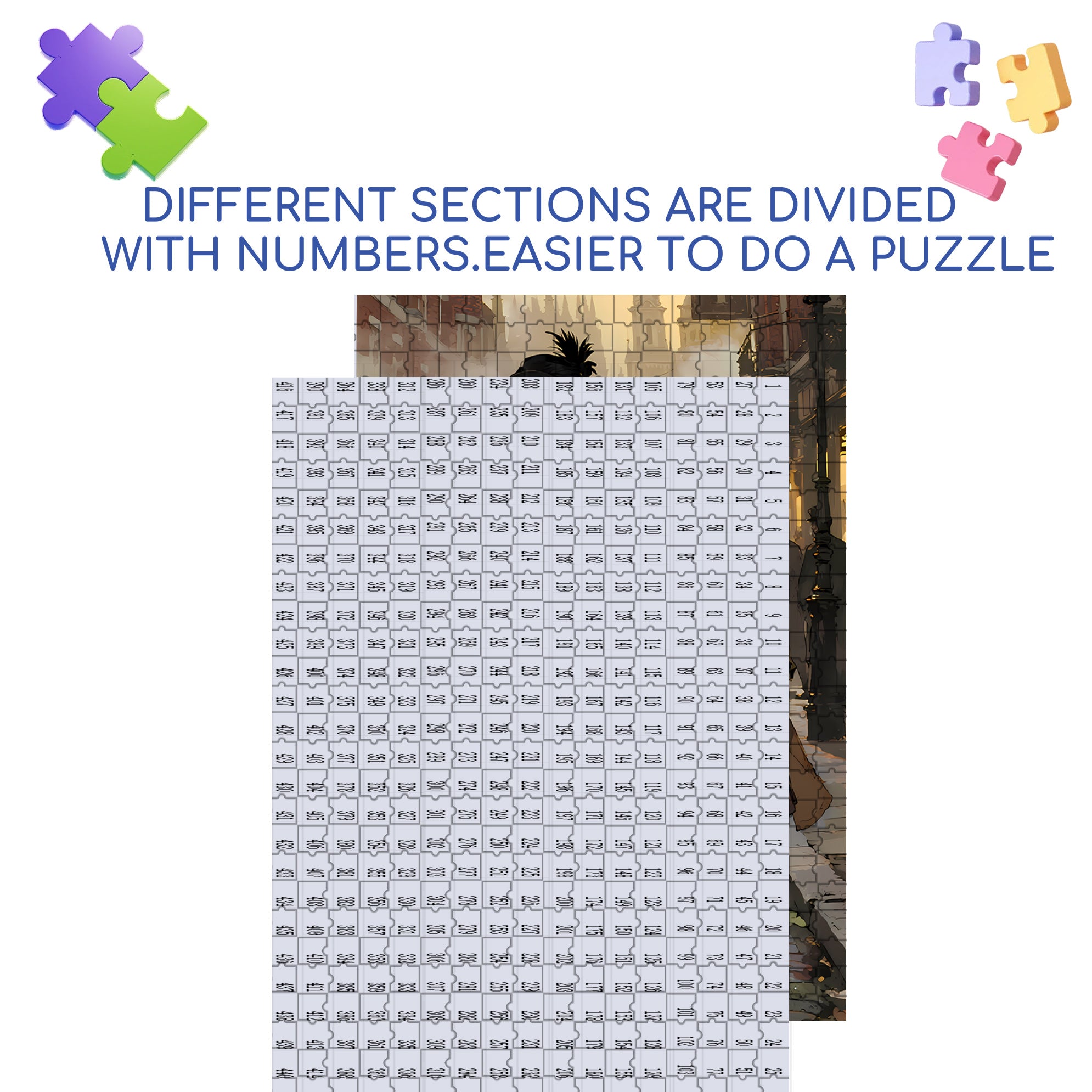 Good Girlfriend 500pcs/1000pcs Jigsaw Puzzle, Scratch-Resistant, Interactive Family Game & Brain-Boosting DIY Decor, Perfect for Halloween, Christmas & New Year Gifts, Family Puzzle Game