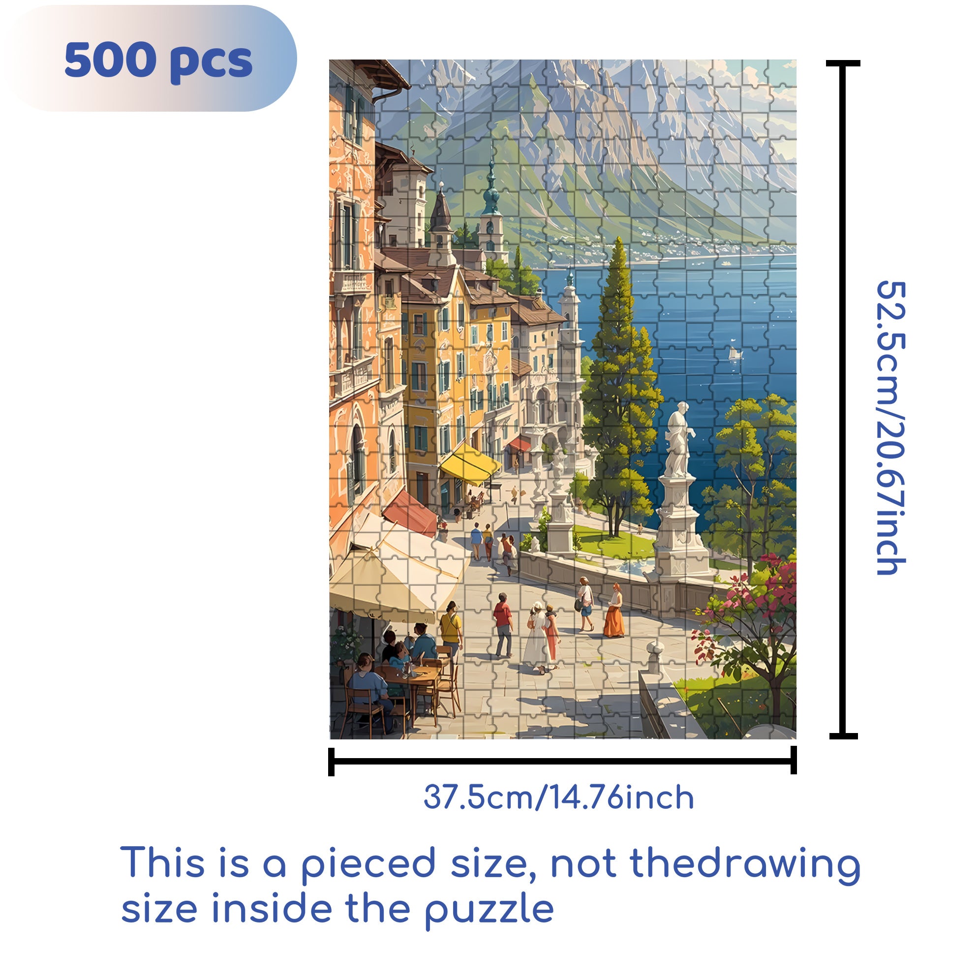 Hot Summer 500pcs/1000pcs Jigsaw Puzzle, Scratch-Resistant, Interactive Family Game & Brain-Boosting DIY Decor, Perfect for Halloween, Christmas & New Year Gifts, Family Puzzle Game