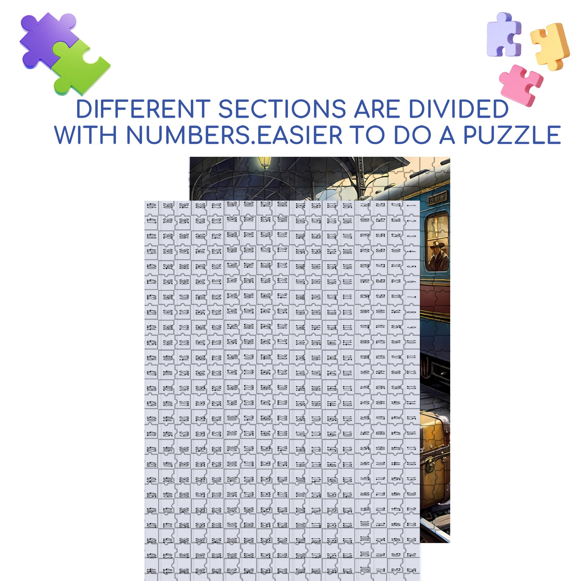 Luggage 500pcs/1000pcs Jigsaw Puzzle, Scratch-Resistant, Interactive Family Game & Brain-Boosting DIY Decor, Perfect for Halloween, Christmas & New Year Gifts, Family Puzzle Game