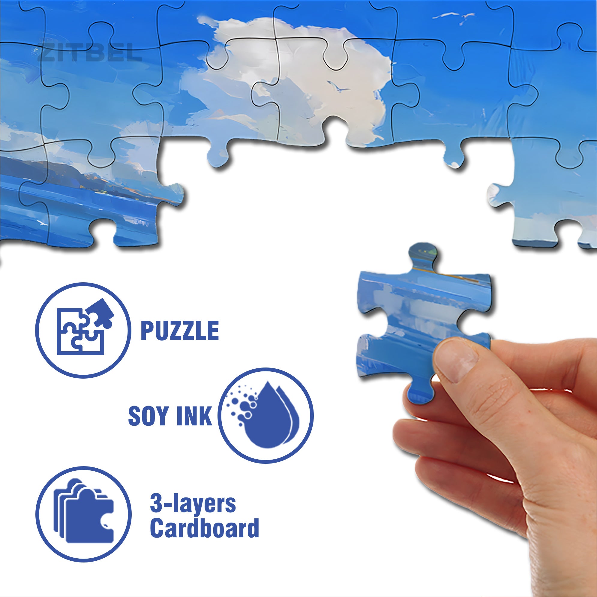 Midsummer 500pcs/1000pcs Jigsaw Puzzle, Scratch-Resistant, Interactive Family Game & Brain-Boosting DIY Decor, Perfect for Halloween, Christmas & New Year Gifts, Family Puzzle Game