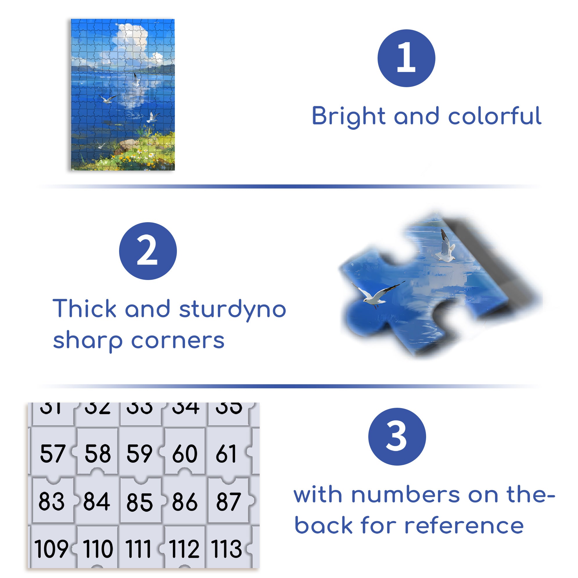 Midsummer 500pcs/1000pcs Jigsaw Puzzle, Scratch-Resistant, Interactive Family Game & Brain-Boosting DIY Decor, Perfect for Halloween, Christmas & New Year Gifts, Family Puzzle Game