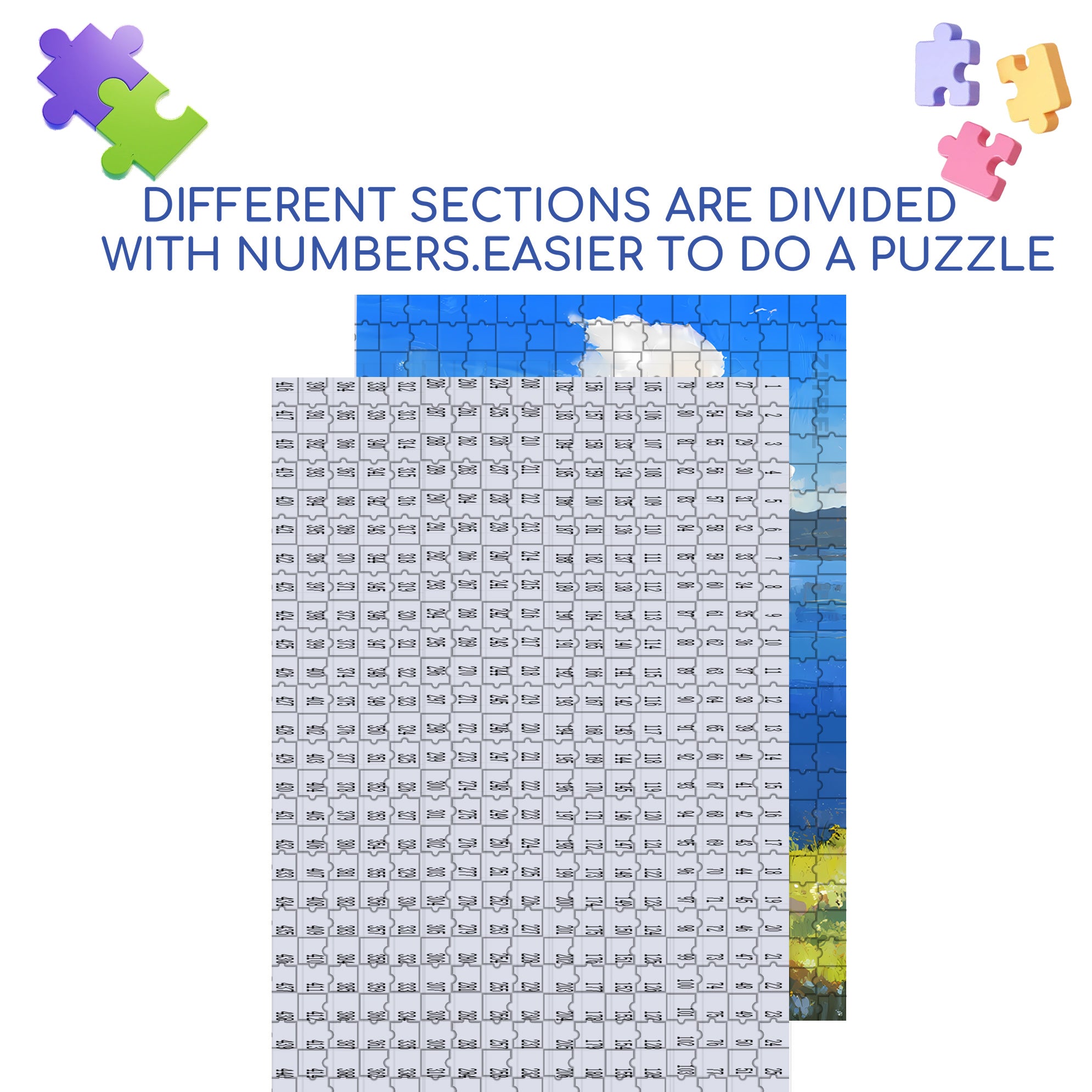 Midsummer 500pcs/1000pcs Jigsaw Puzzle, Scratch-Resistant, Interactive Family Game & Brain-Boosting DIY Decor, Perfect for Halloween, Christmas & New Year Gifts, Family Puzzle Game