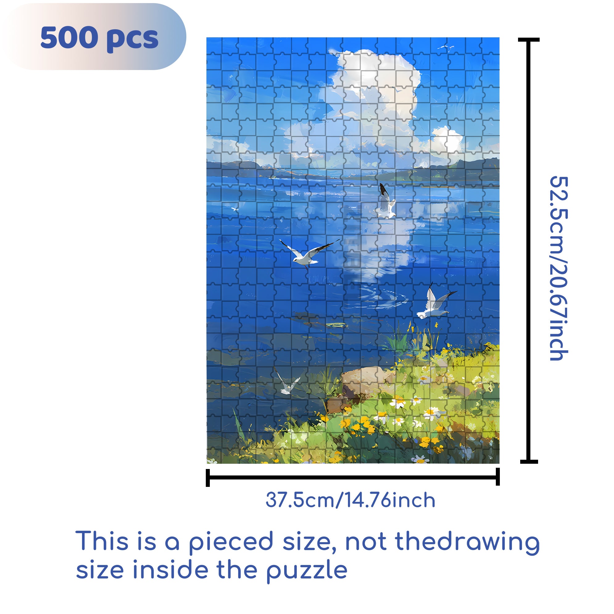 Midsummer 500pcs/1000pcs Jigsaw Puzzle, Scratch-Resistant, Interactive Family Game & Brain-Boosting DIY Decor, Perfect for Halloween, Christmas & New Year Gifts, Family Puzzle Game