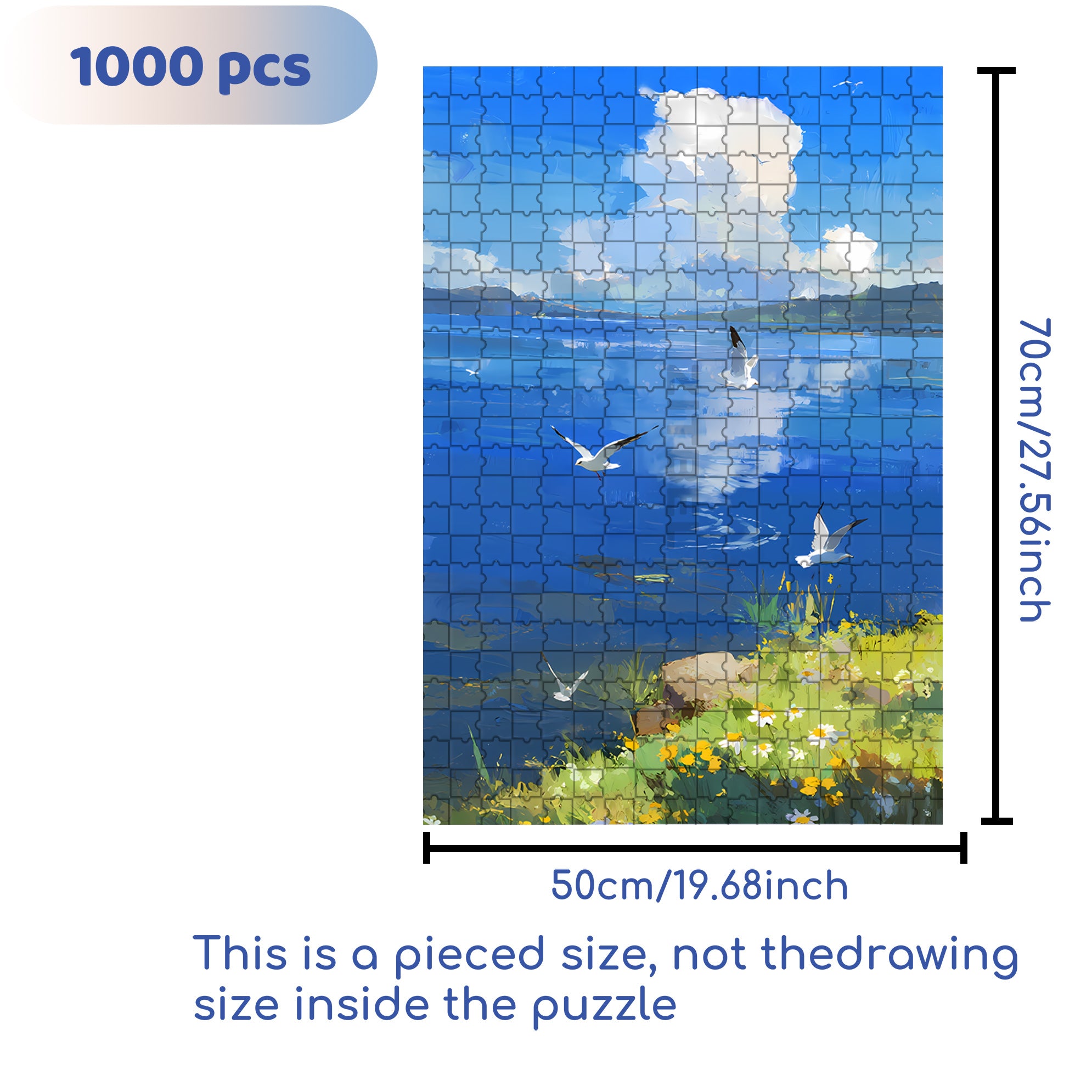 Midsummer 500pcs/1000pcs Jigsaw Puzzle, Scratch-Resistant, Interactive Family Game & Brain-Boosting DIY Decor, Perfect for Halloween, Christmas & New Year Gifts, Family Puzzle Game