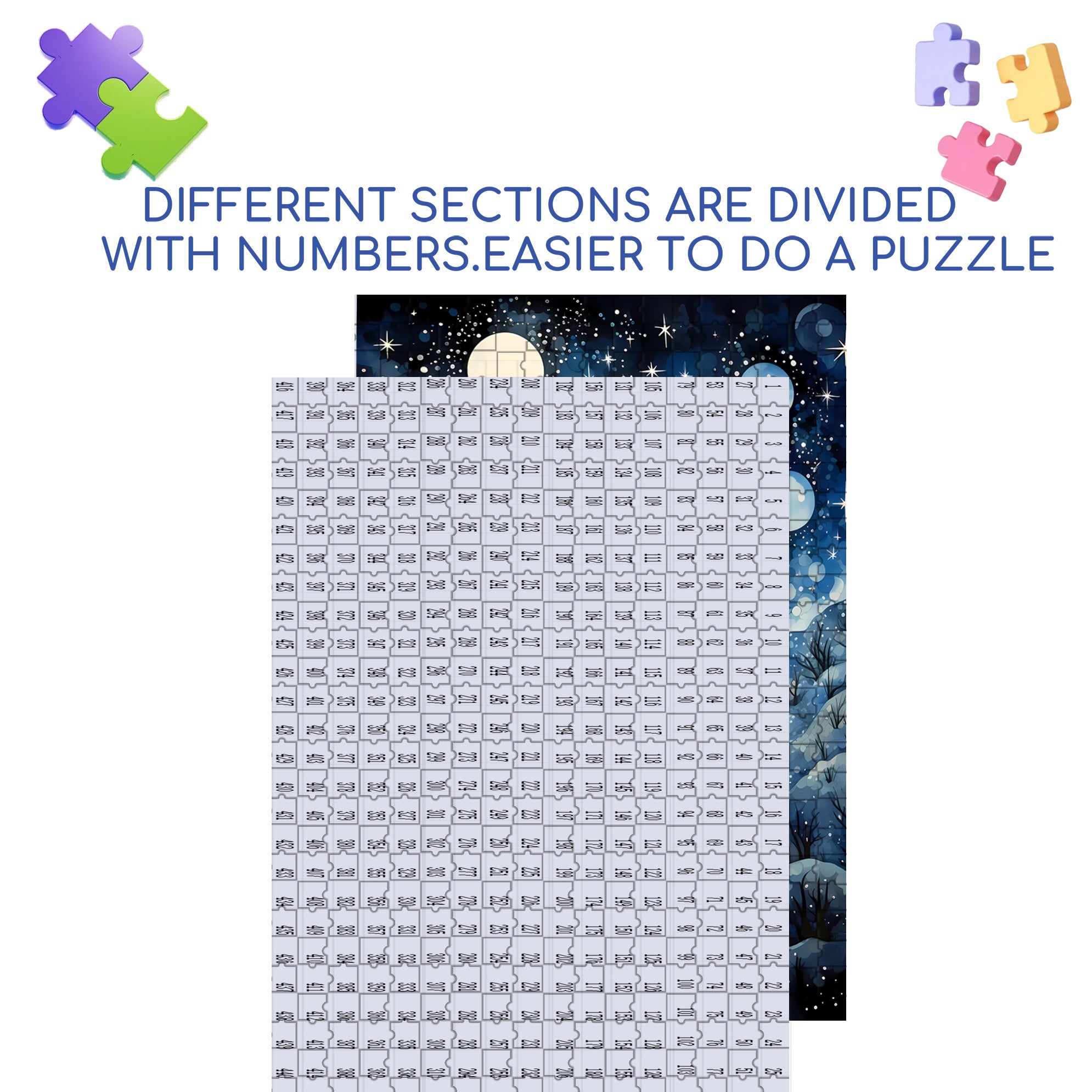 Moonlit Castle 500pcs/1000pcs Jigsaw Puzzle, Scratch-Resistant, Interactive Family Game & Brain-Boosting DIY Decor, Perfect for Halloween, Christmas & New Year Gifts, Family Puzzle Game