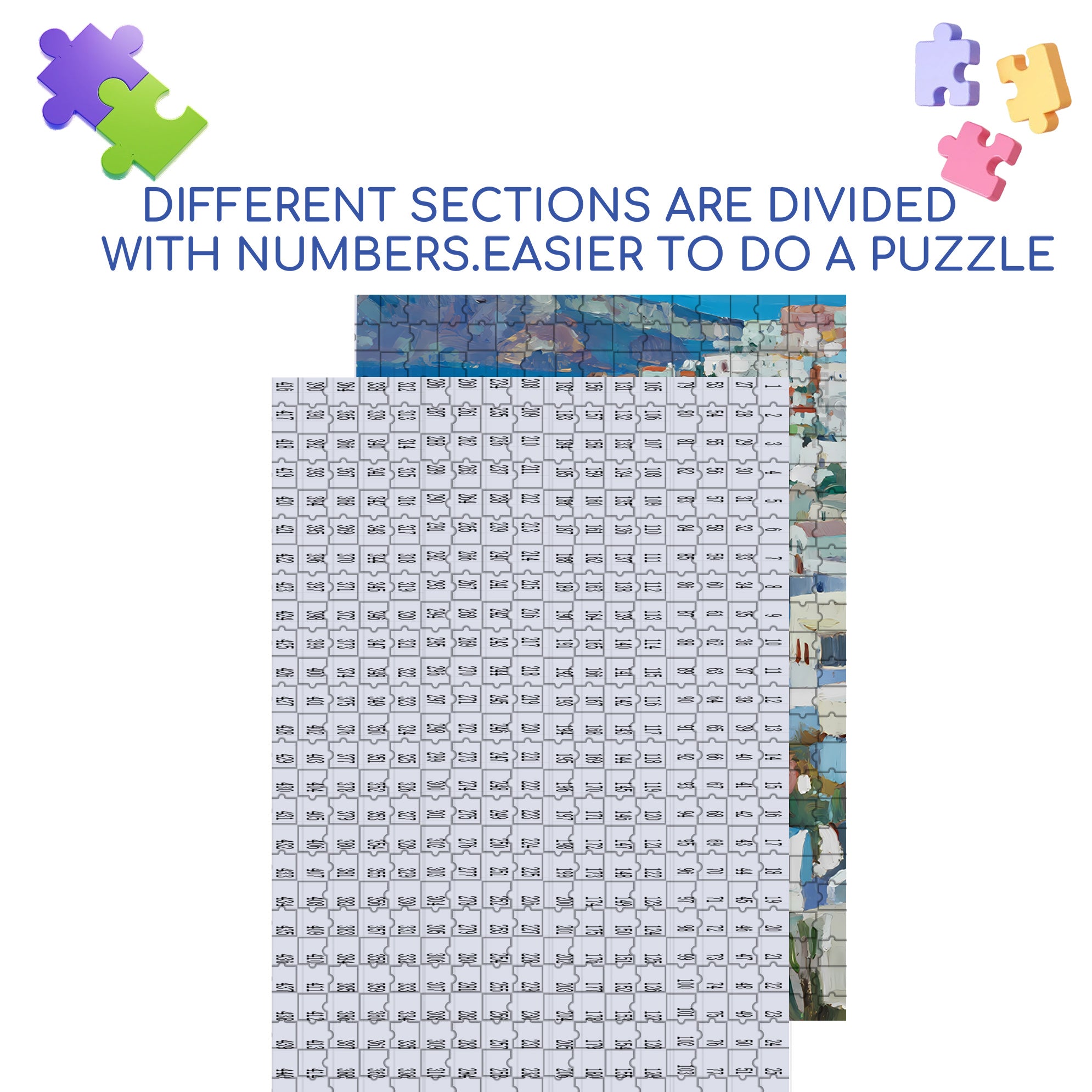Open 500pcs/1000pcs Jigsaw Puzzle, Scratch-Resistant, Interactive Family Game & Brain-Boosting DIY Decor, Perfect for Halloween, Christmas & New Year Gifts, Family Puzzle Game