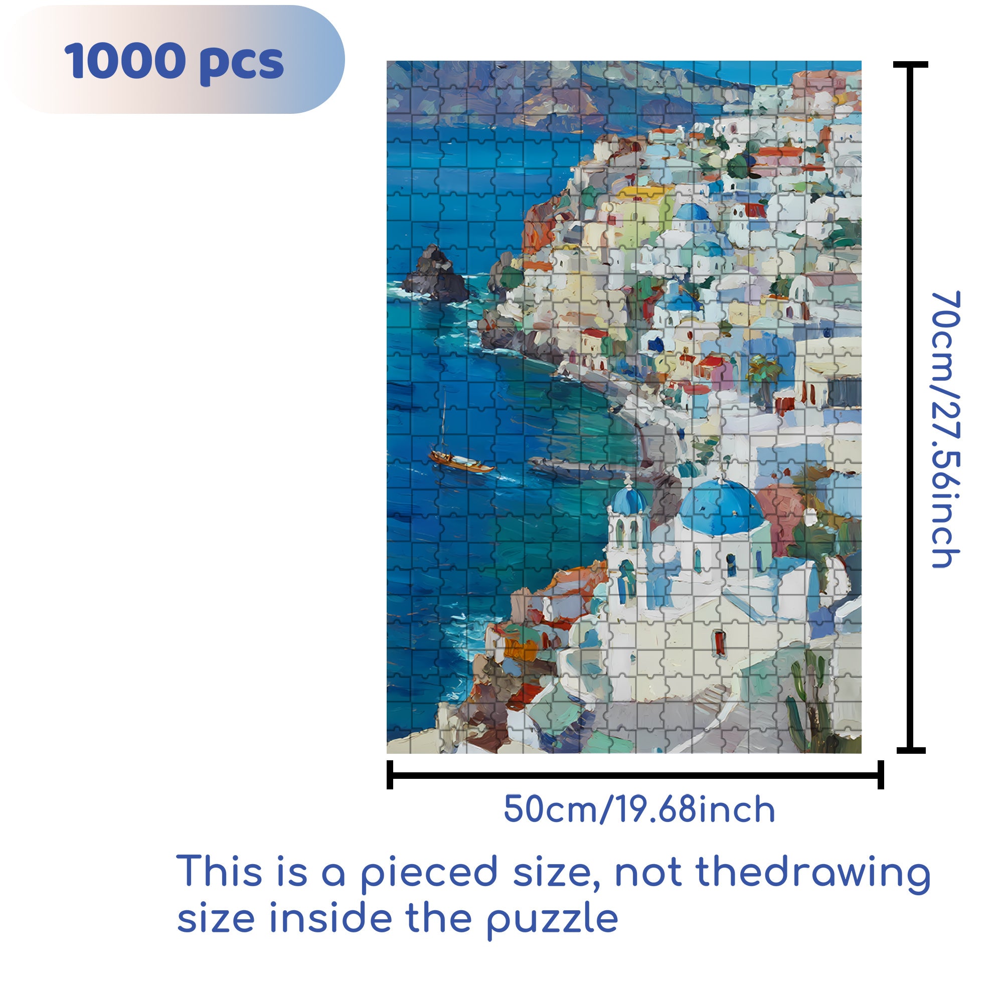 Open 500pcs/1000pcs Jigsaw Puzzle, Scratch-Resistant, Interactive Family Game & Brain-Boosting DIY Decor, Perfect for Halloween, Christmas & New Year Gifts, Family Puzzle Game