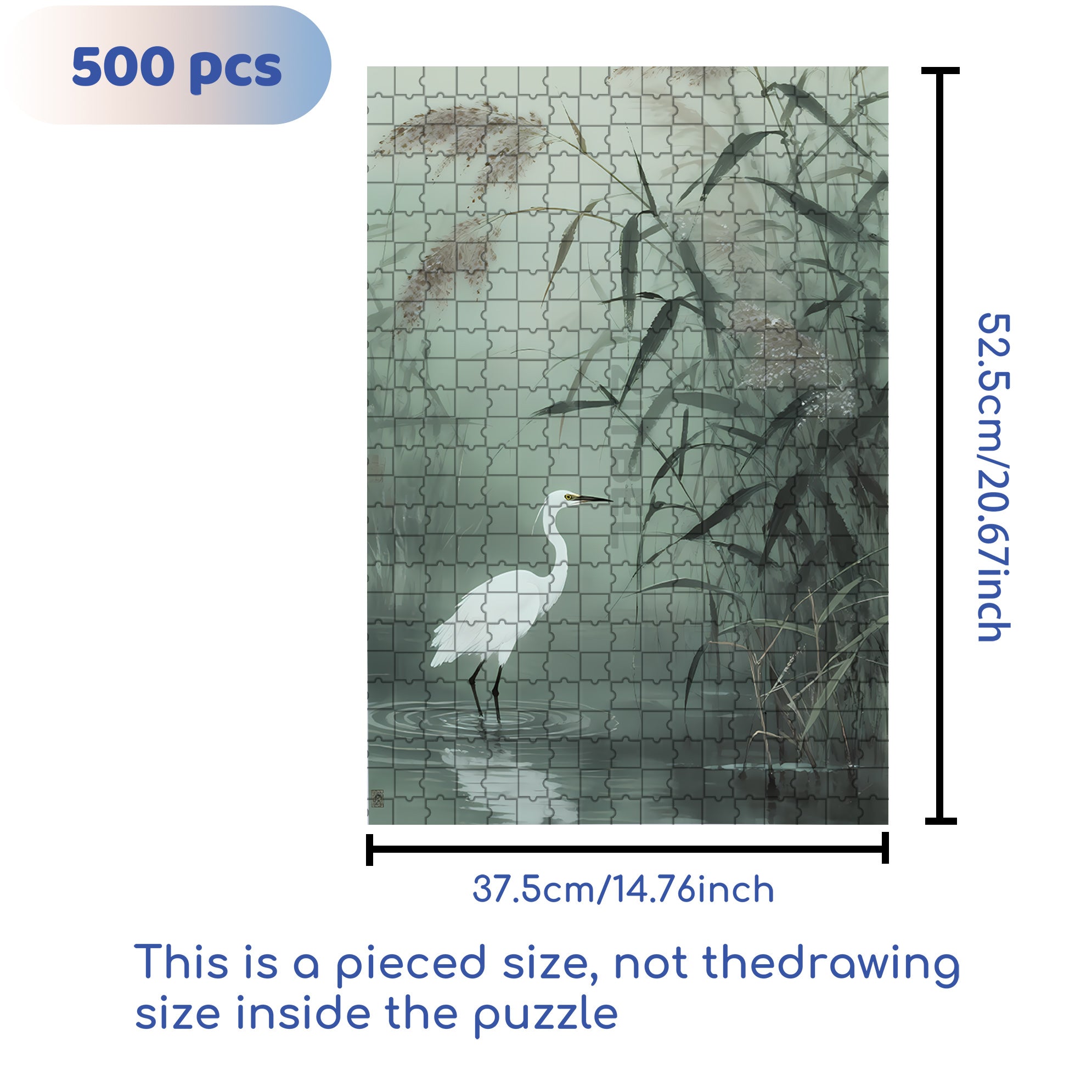 Reeds 500pcs/1000pcs Jigsaw Puzzle, Scratch-Resistant, Interactive Family Game & Brain-Boosting DIY Decor, Perfect for Halloween, Christmas & New Year Gifts, Family Puzzle Game