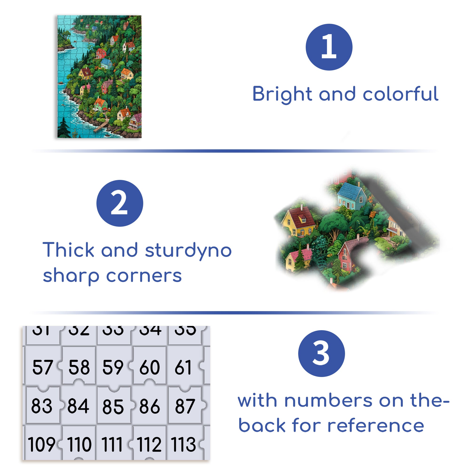 River Valley 500pcs/1000pcs Jigsaw Puzzle, Scratch-Resistant, Interactive Family Game & Brain-Boosting DIY Decor, Perfect for Halloween, Christmas & New Year Gifts, Family Puzzle Game