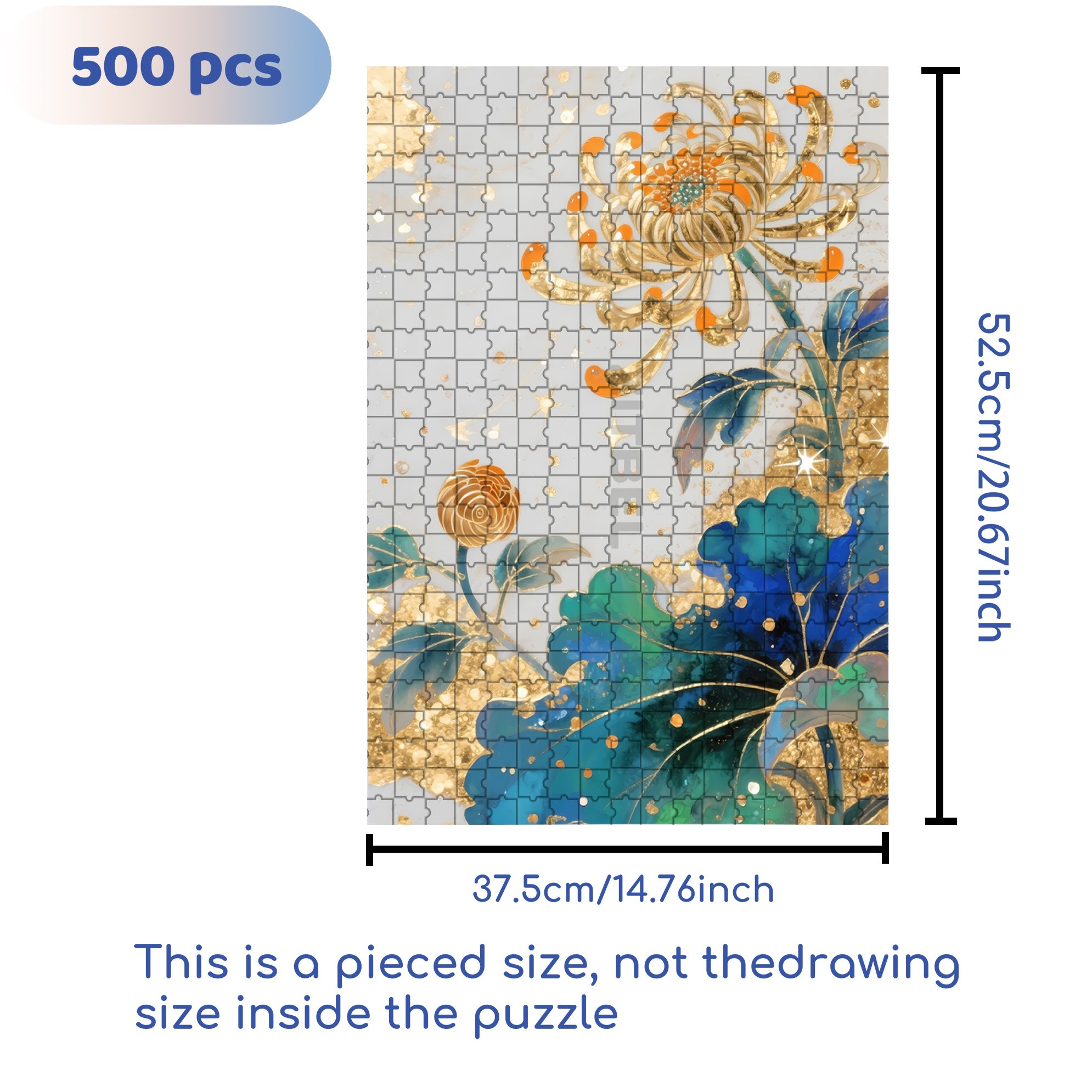 Schlumbergera 500pcs/1000pcs Jigsaw Puzzle, Scratch-Resistant, Interactive Family Game & Brain-Boosting DIY Decor, Perfect for Halloween, Christmas & New Year Gifts, Family Puzzle Game