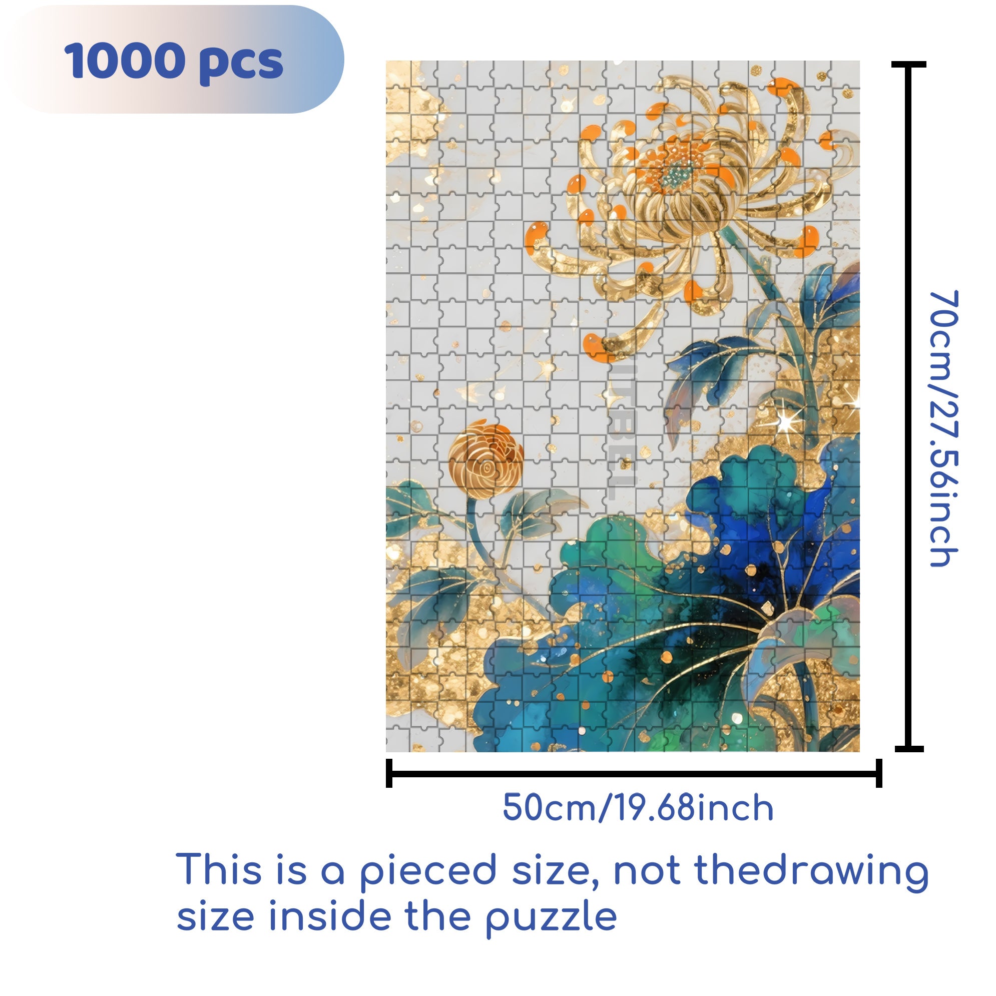Schlumbergera 500pcs/1000pcs Jigsaw Puzzle, Scratch-Resistant, Interactive Family Game & Brain-Boosting DIY Decor, Perfect for Halloween, Christmas & New Year Gifts, Family Puzzle Game