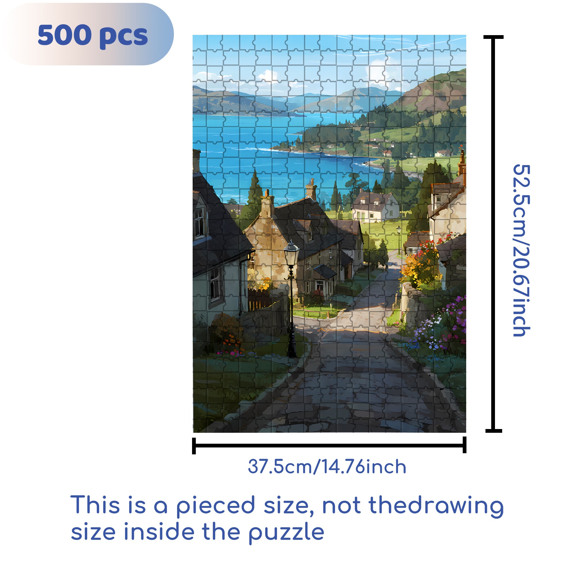 Scotland 500pcs/1000pcs Jigsaw Puzzle, Scratch-Resistant, Interactive Family Game & Brain-Boosting DIY Decor, Perfect for Halloween, Christmas & New Year Gifts, Family Puzzle Game