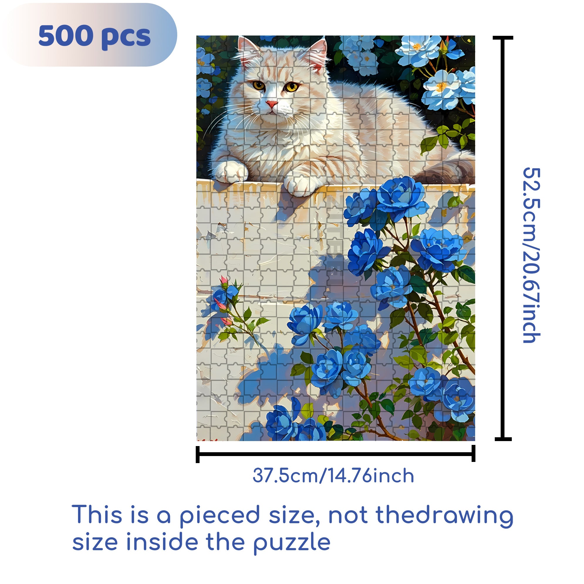 Sunbathing 500pcs/1000pcs Jigsaw Puzzle, Scratch-Resistant, Interactive Family Game & Brain-Boosting DIY Decor, Perfect for Halloween, Christmas & New Year Gifts, Family Puzzle Game