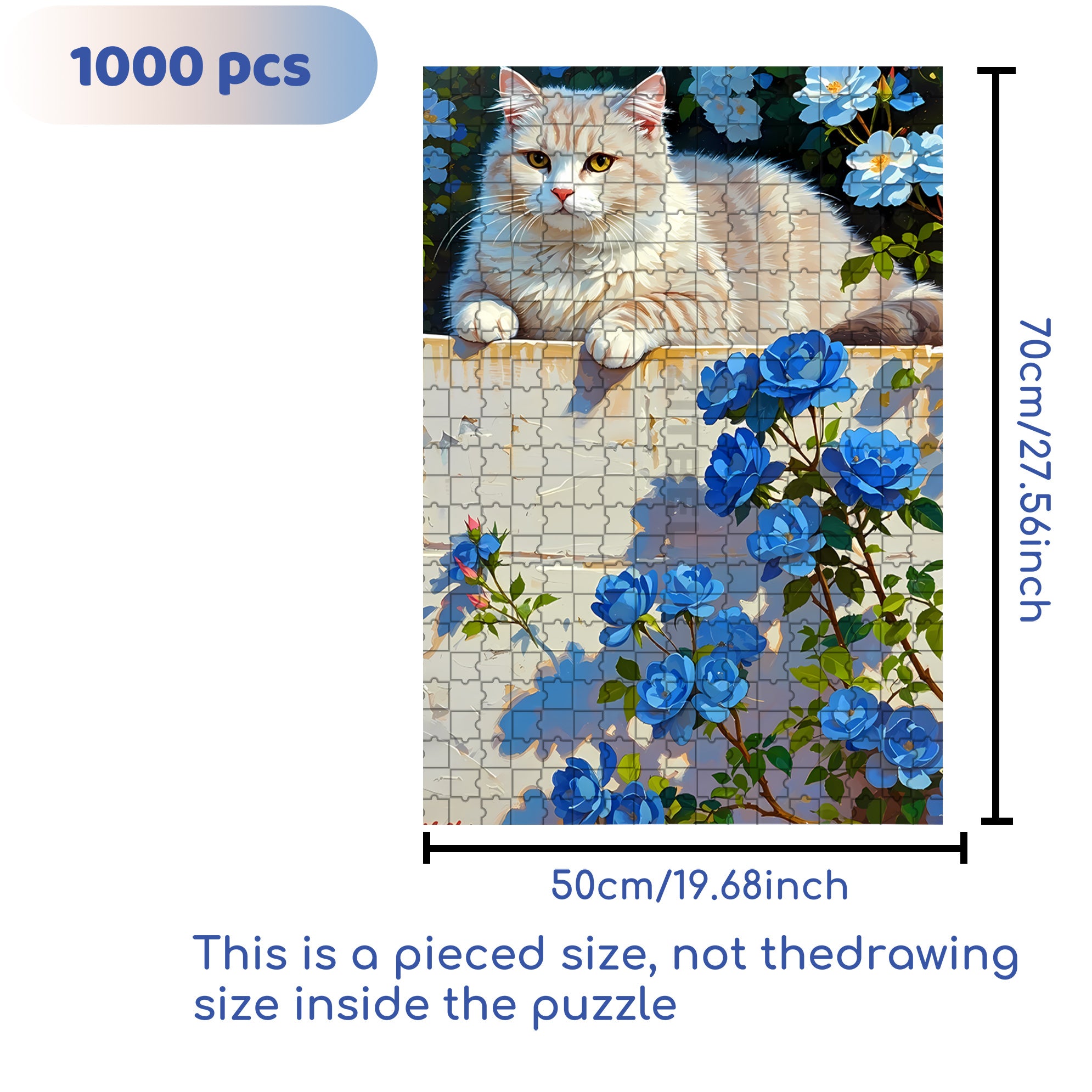 Sunbathing 500pcs/1000pcs Jigsaw Puzzle, Scratch-Resistant, Interactive Family Game & Brain-Boosting DIY Decor, Perfect for Halloween, Christmas & New Year Gifts, Family Puzzle Game
