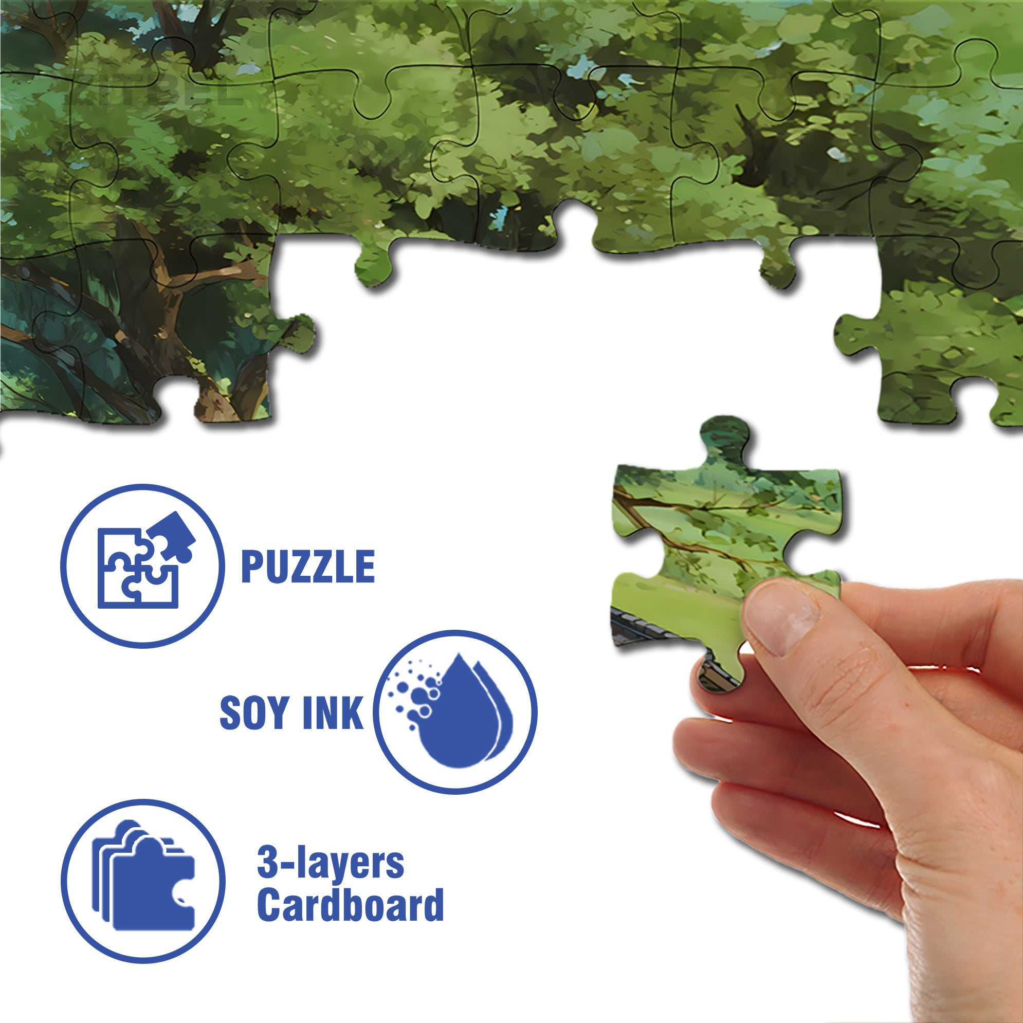 Under The Big Banyan Tree 500pcs/1000pcs Jigsaw Puzzle, Scratch-Resistant, Interactive Family Game & Brain-Boosting DIY Decor, Perfect for Halloween, Christmas & New Year Gifts, Family Puzzle Game