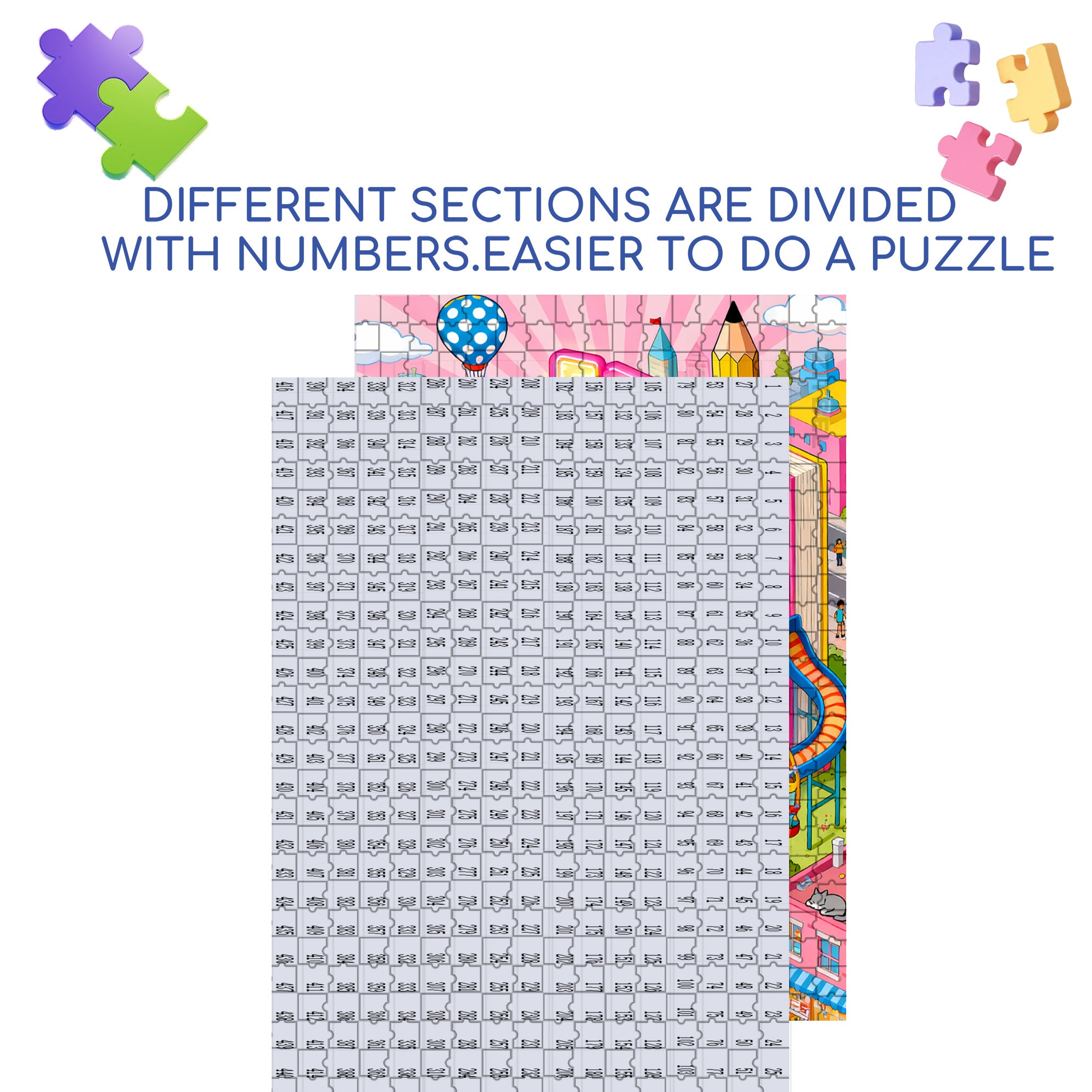 5 Days 500pcs/1000pcs Jigsaw Puzzle, Scratch-Resistant, Interactive Family Game & Brain-Boosting DIY Decor, Perfect for Halloween, Christmas & New Year Gifts, Family Puzzle Game