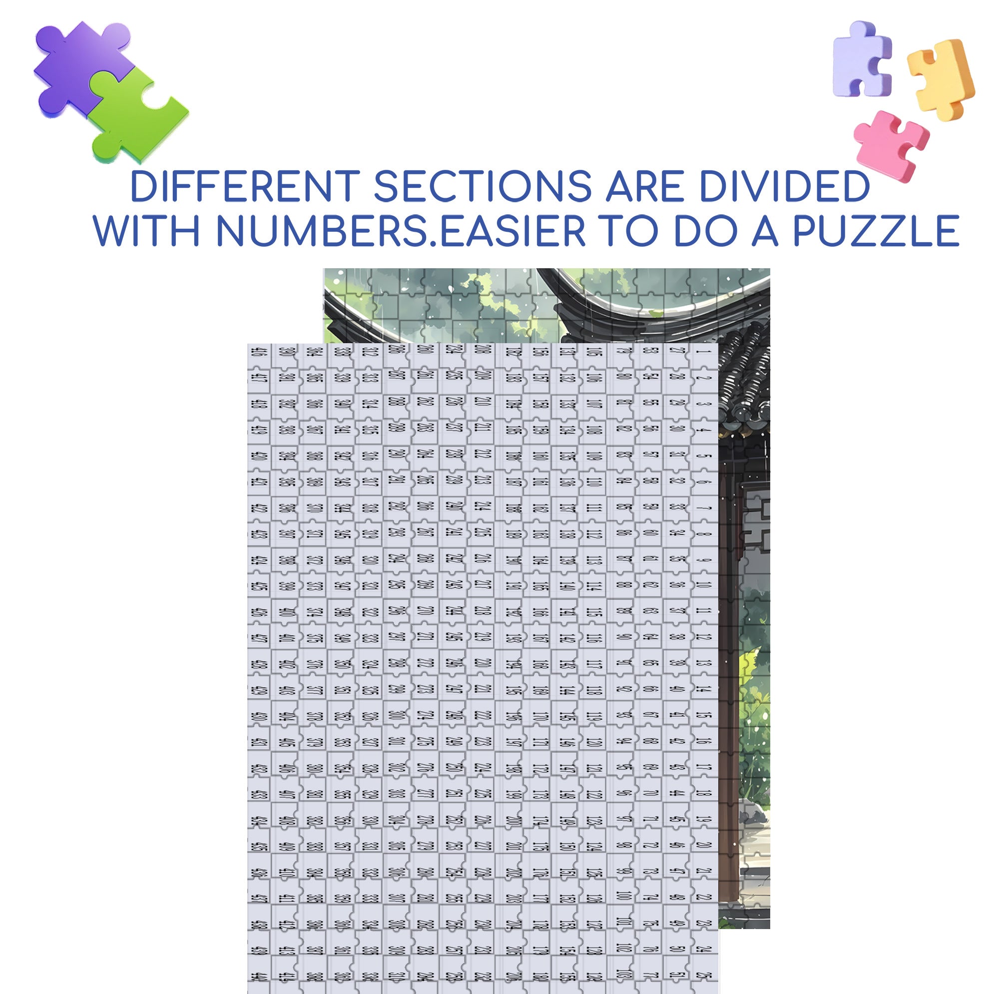 Banana Leaves 500pcs/1000pcs Jigsaw Puzzle, Scratch-Resistant, Interactive Family Game & Brain-Boosting DIY Decor, Perfect for Halloween, Christmas & New Year Gifts, Family Puzzle Game