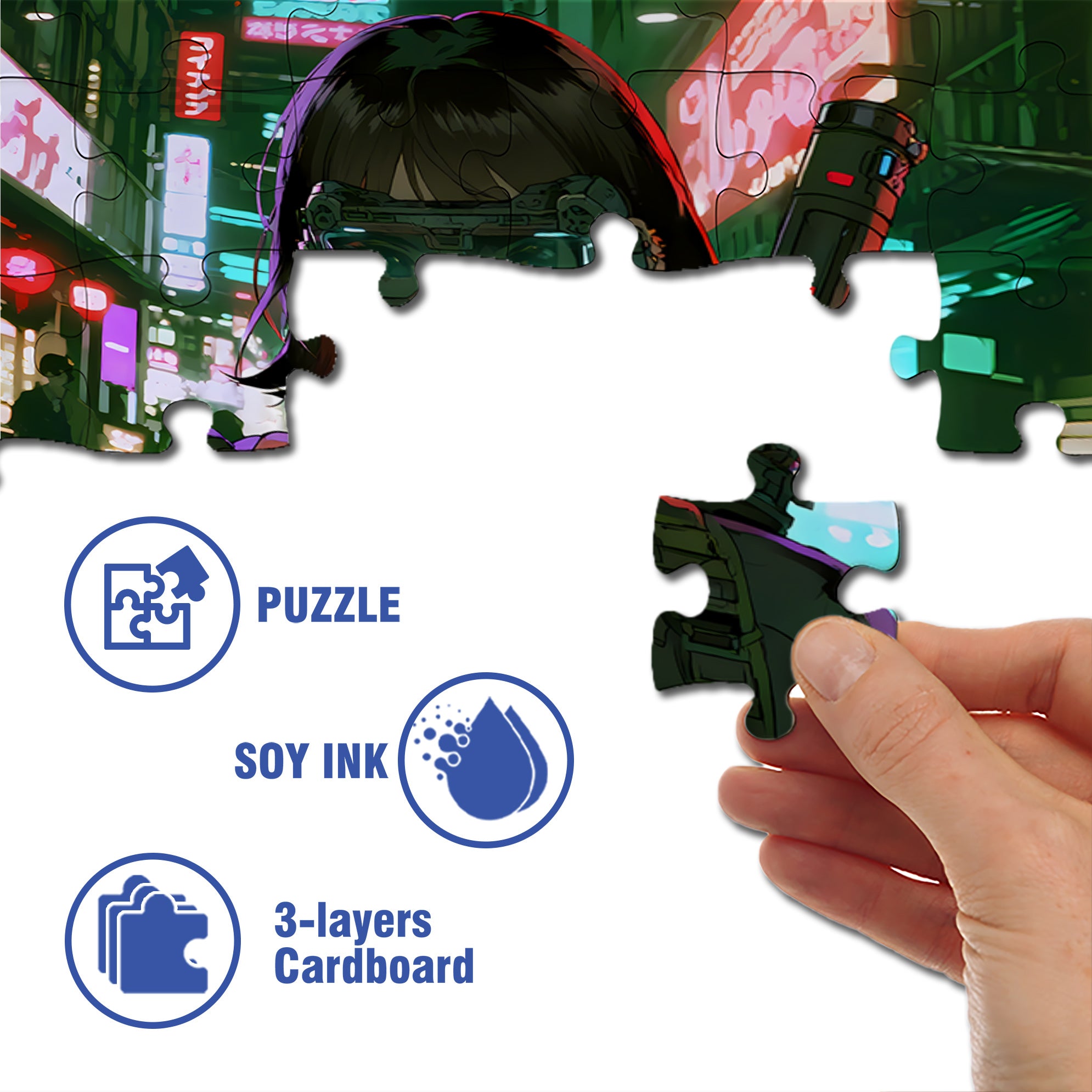 Bring Your Gun 500pcs/1000pcs Jigsaw Puzzle, Scratch-Resistant, Interactive Family Game & Brain-Boosting DIY Decor, Perfect for Halloween, Christmas & New Year Gifts, Family Puzzle Game