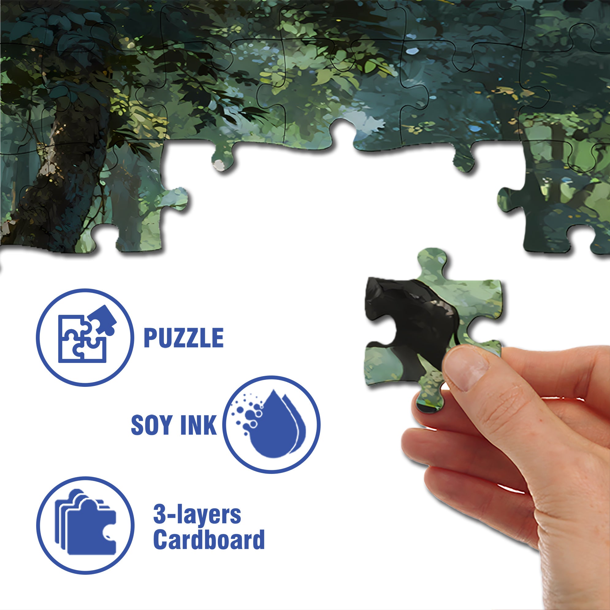 Cattle Herding 500pcs/1000pcs Jigsaw Puzzle, Scratch-Resistant, Interactive Family Game & Brain-Boosting DIY Decor, Perfect for Halloween, Christmas & New Year Gifts, Family Puzzle Game