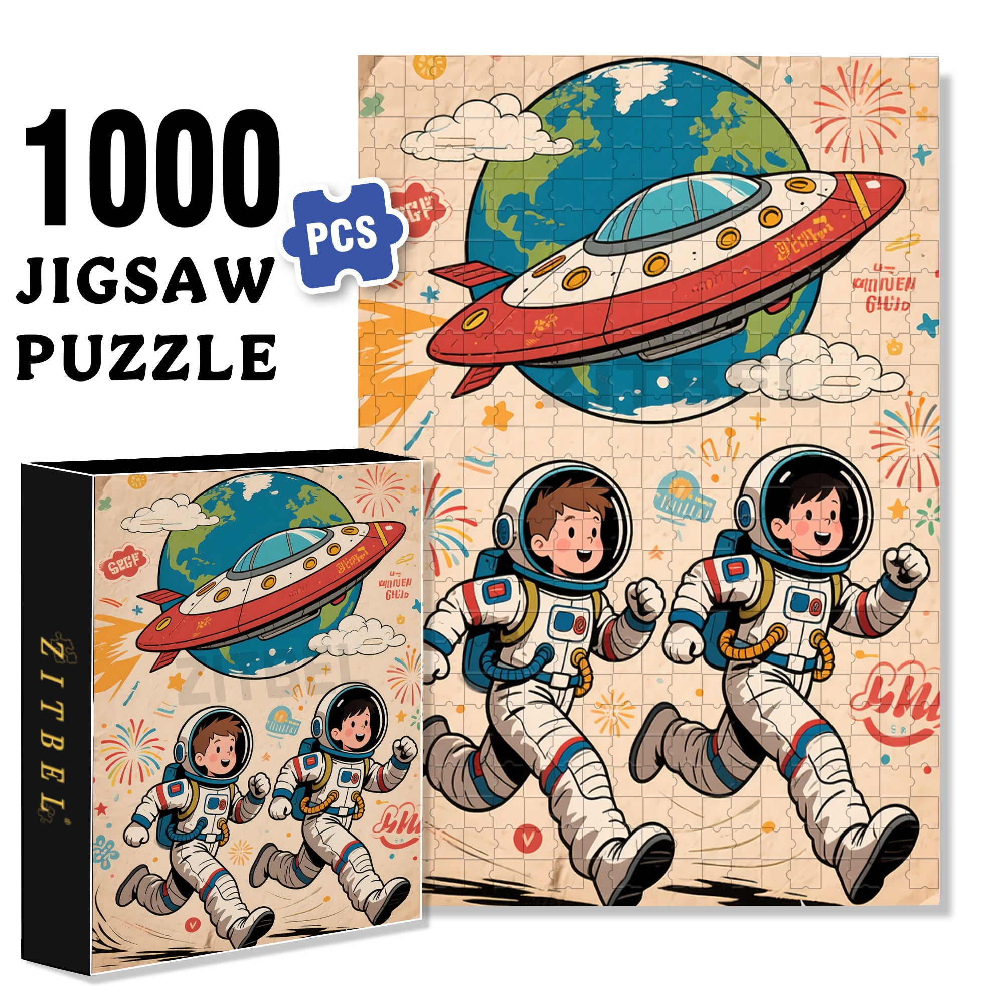 Children's Dreams 500pcs/1000pcs Jigsaw Puzzle, Scratch-Resistant, Interactive Family Game & Brain-Boosting DIY Decor, Perfect for Halloween, Christmas & New Year Gifts, Family Puzzle Game