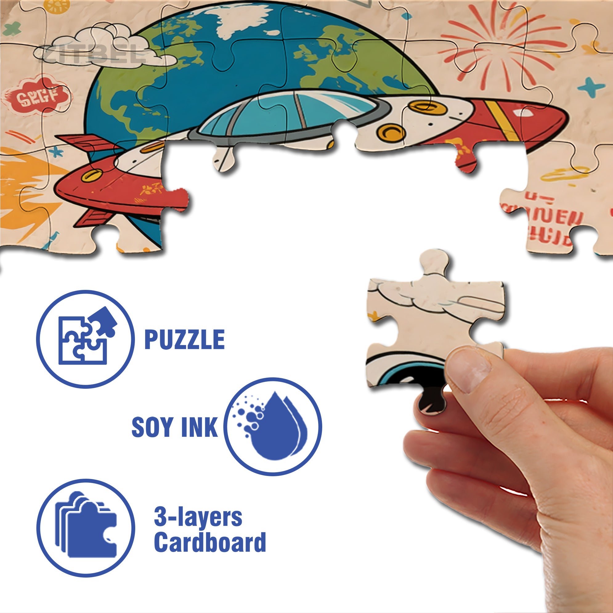 Children's Dreams 500pcs/1000pcs Jigsaw Puzzle, Scratch-Resistant, Interactive Family Game & Brain-Boosting DIY Decor, Perfect for Halloween, Christmas & New Year Gifts, Family Puzzle Game