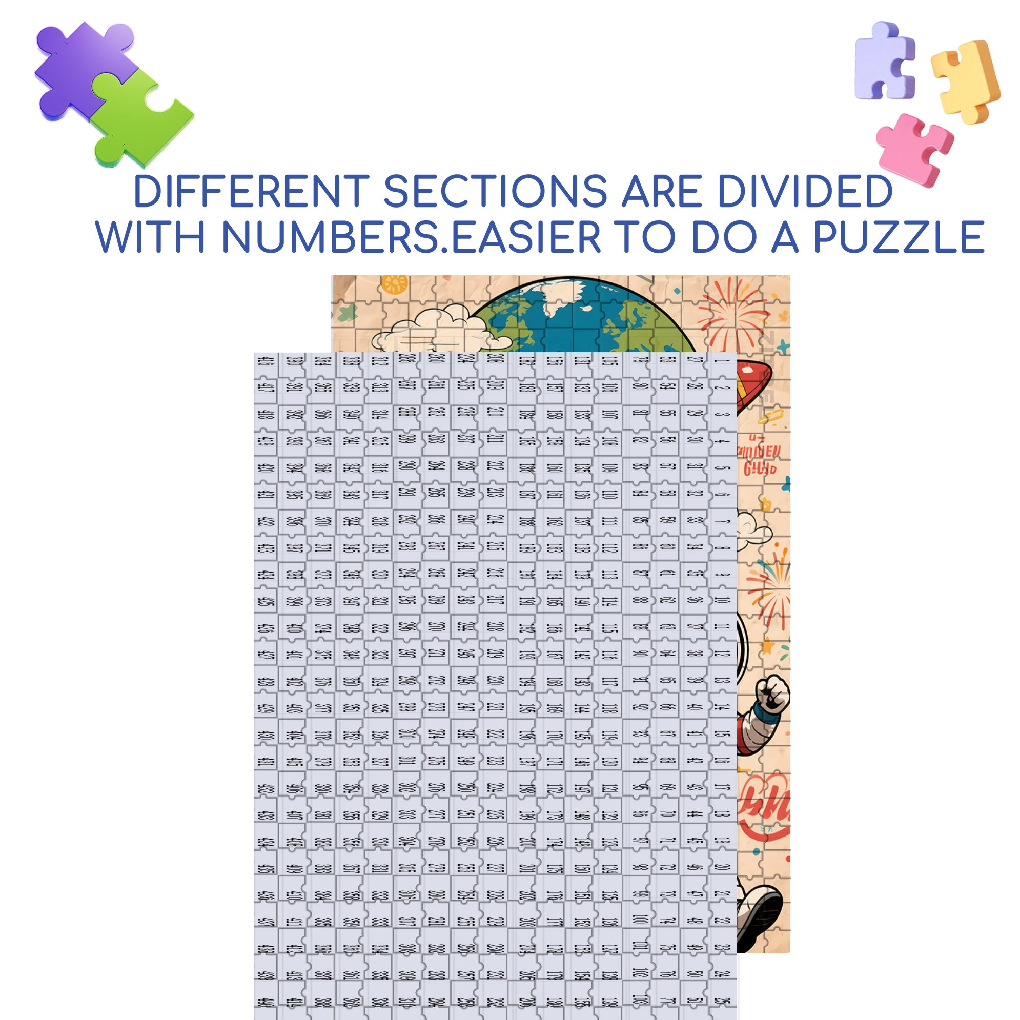 Children's Dreams 500pcs/1000pcs Jigsaw Puzzle, Scratch-Resistant, Interactive Family Game & Brain-Boosting DIY Decor, Perfect for Halloween, Christmas & New Year Gifts, Family Puzzle Game