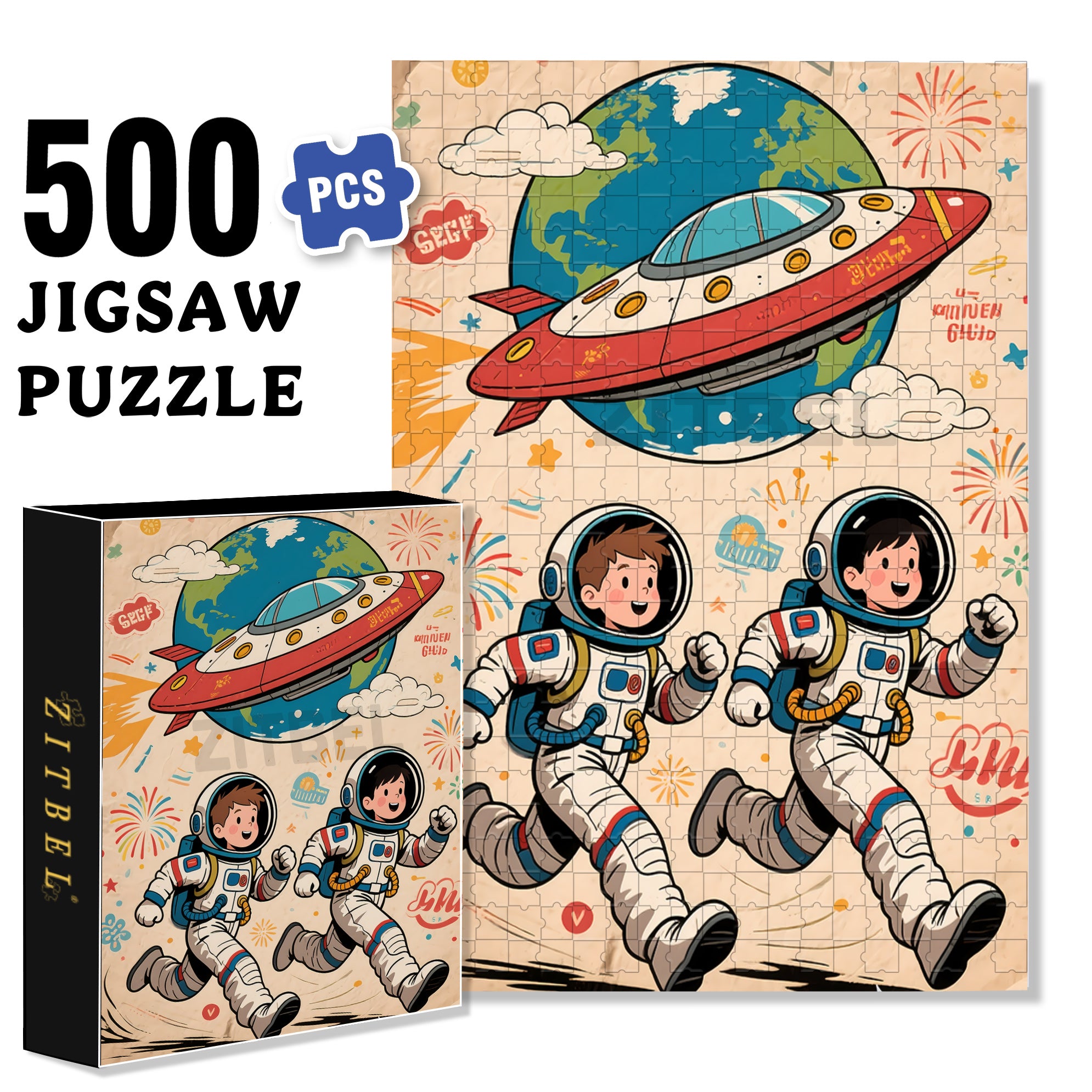 Children's Dreams 500pcs/1000pcs Jigsaw Puzzle, Scratch-Resistant, Interactive Family Game & Brain-Boosting DIY Decor, Perfect for Halloween, Christmas & New Year Gifts, Family Puzzle Game