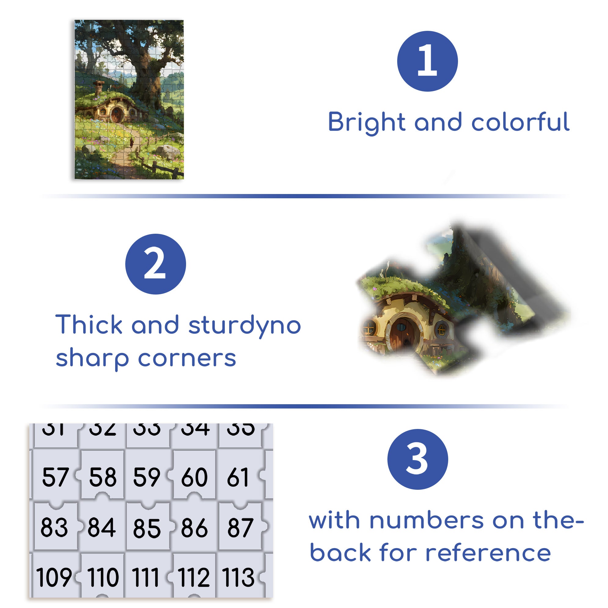 Fantasy Forest 500pcs/1000pcs Jigsaw Puzzle, Scratch-Resistant, Interactive Family Game & Brain-Boosting DIY Decor, Perfect for Halloween, Christmas & New Year Gifts, Family Puzzle Game